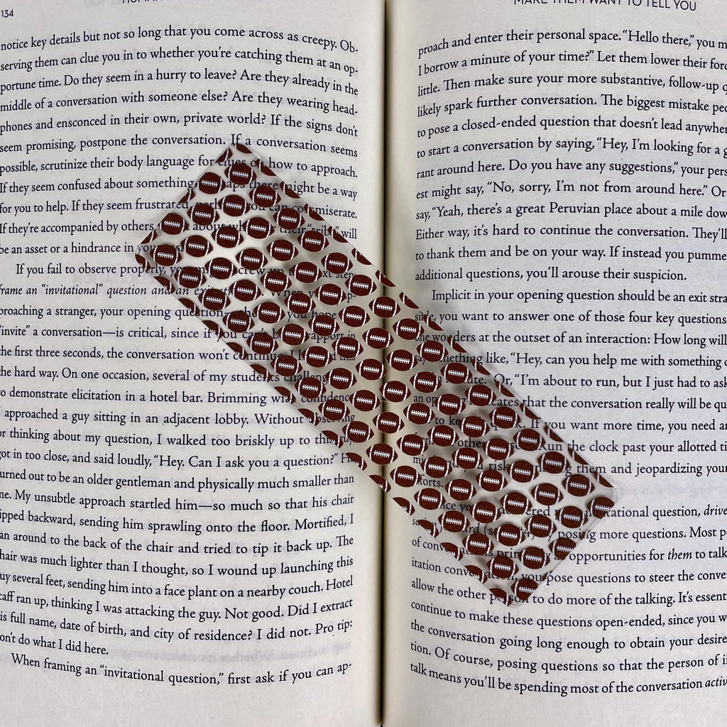 Four-Sport Bookmark Gift Set with Football, Soccer, Basketball and Volleyball Makes a Fun Sports Mom or Teen Athlete Gift
