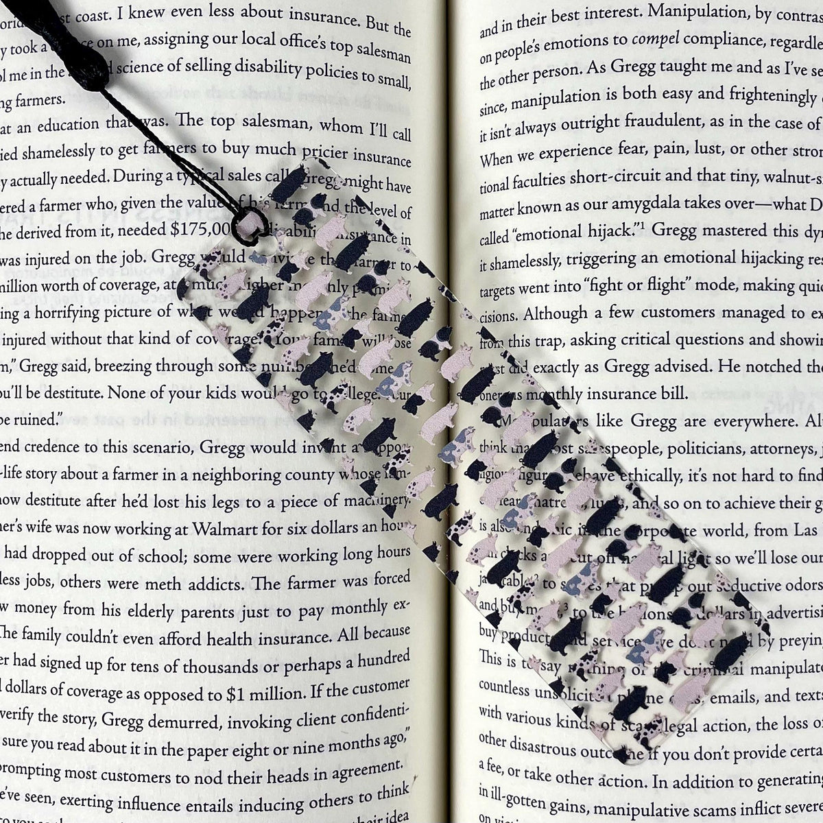 Farm Animal Bookmark Gift Set for Cow and Pig Lovers Makes a Fun Farmer Gift, Homesteader Gift or Stocking Stuffer