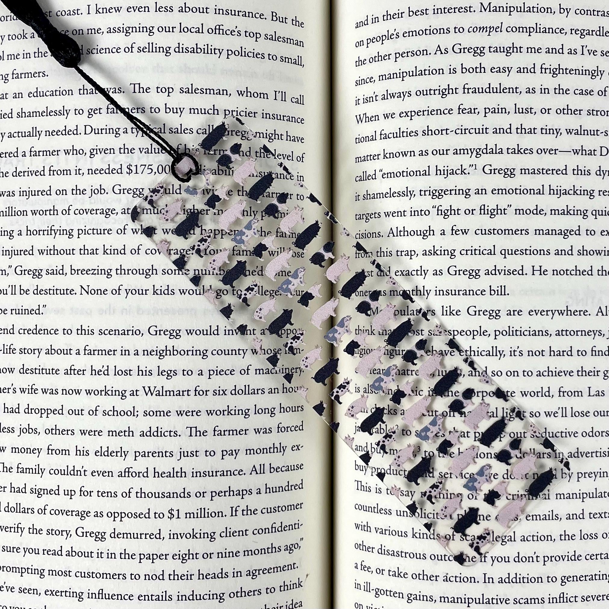Farm Animal Bookmark Gift Set for Cow and Pig Lovers Makes a Fun Farmer Gift, Homesteader Gift or Stocking Stuffer
