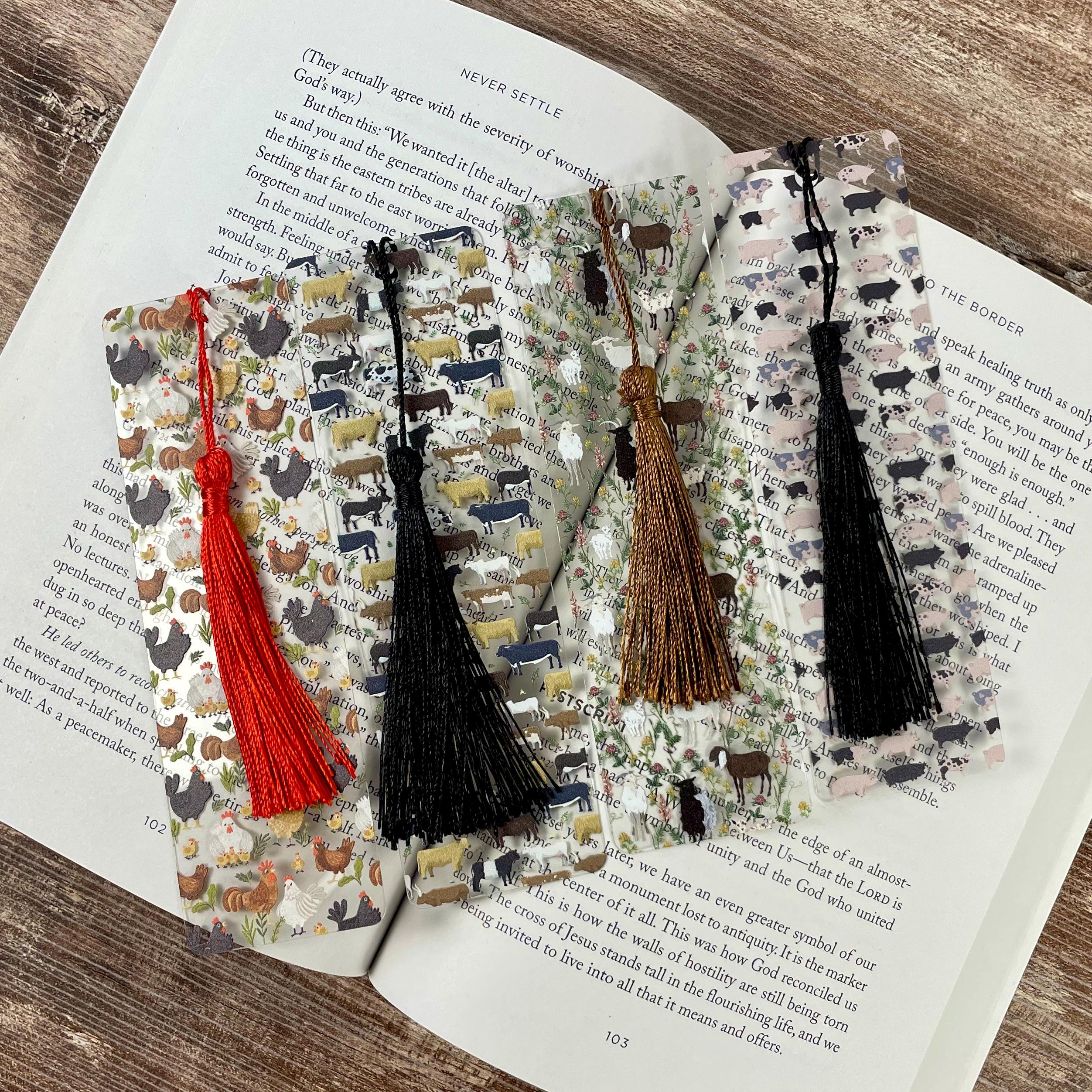 Farm Animal Bookmark Gift Set for Livestock Lovers Makes a Fun Farmer Gift, Homesteader Gift or Stocking Stuffer
