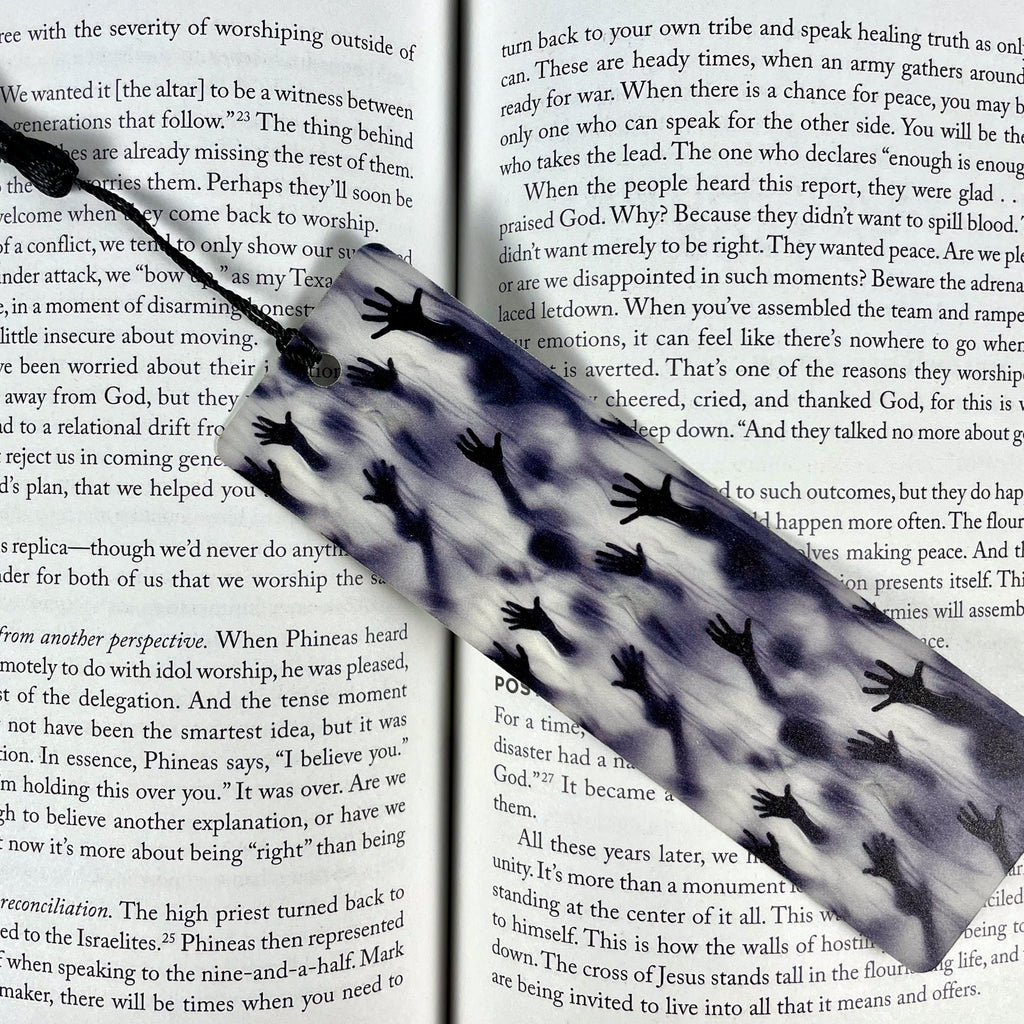 Horror Bookmark Gift Set for Scary Book Lovers with Bloody Handprints Makes a Creepy Halloween Gift or Horror Fan Stocking Stuffer