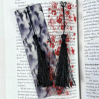 Horror Bookmark Gift Set for Scary Book Lovers with Bloody Handprints Makes a Creepy Halloween Gift or Horror Fan Stocking Stuffer