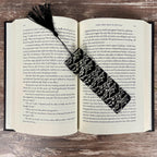 Gothic Bookmark Gift Set for Dark Academia Readers with Victorian Damask and Bats Makes a Spooky Book Lover Gift or Stocking Stuffer
