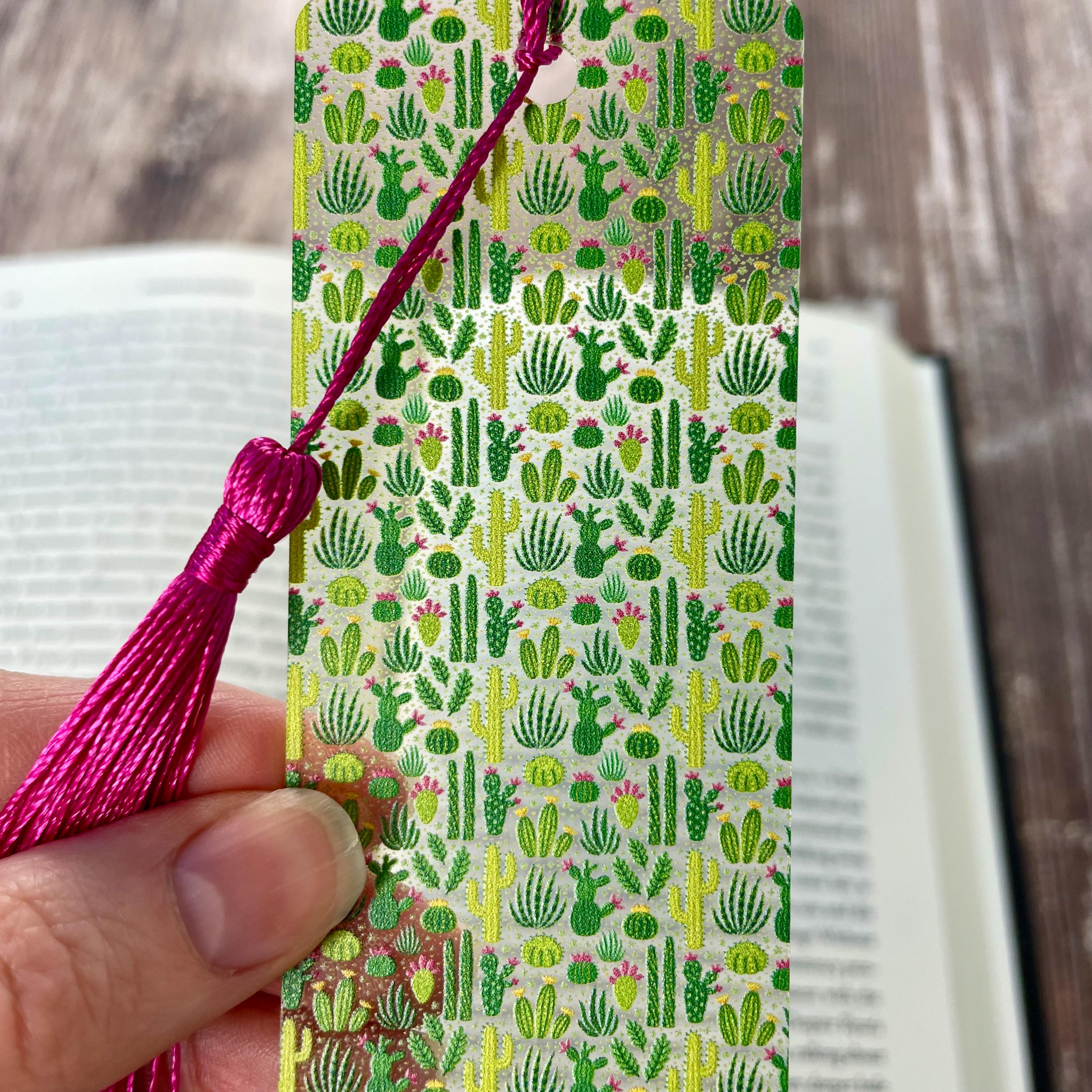 Cactus and Succulent Bookmark Gift Set Makes a Colorful Gardener Gift, Houseplant Lover Gift or Stocking Stuffer