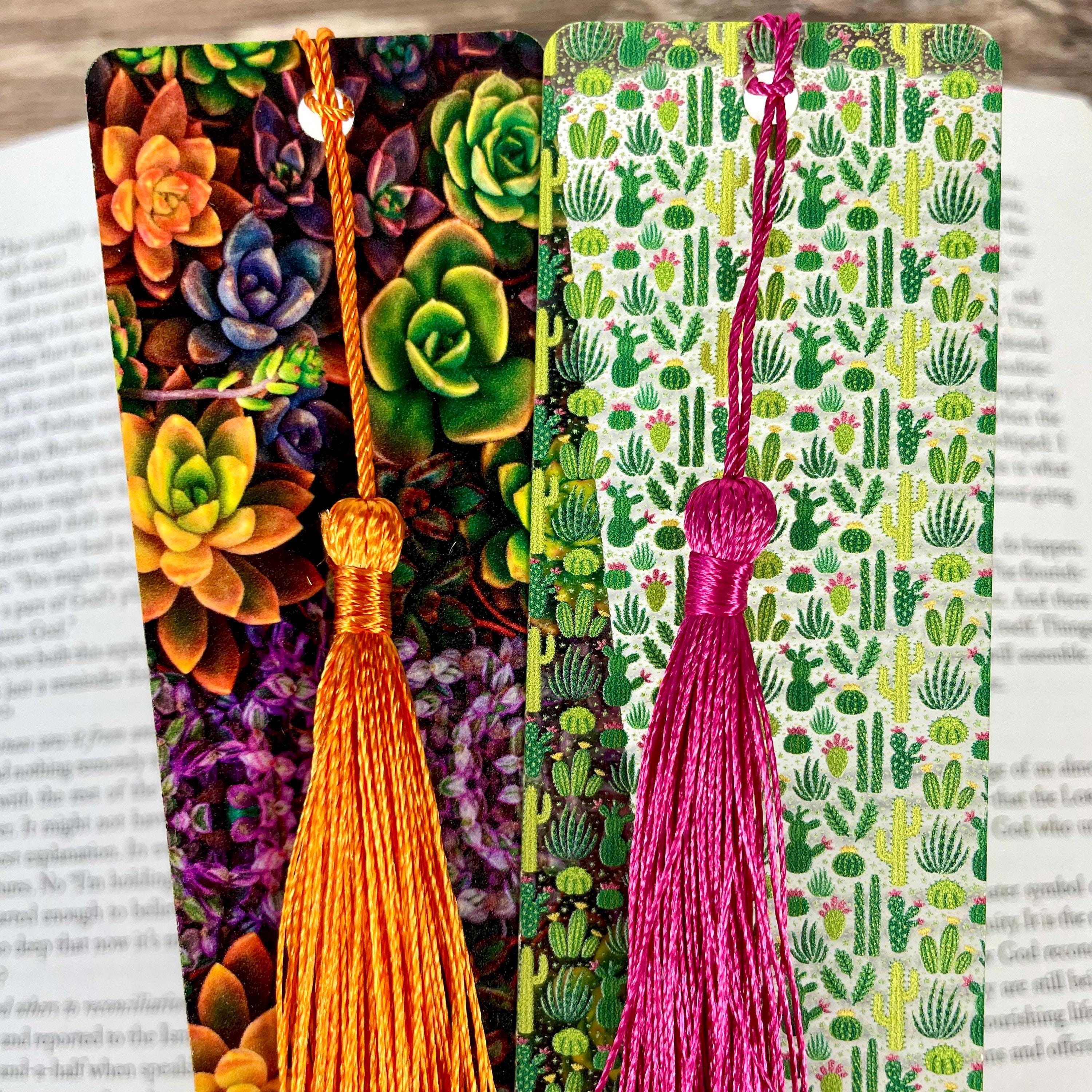 Cactus and Succulent Bookmark Gift Set Makes a Colorful Gardener Gift, Houseplant Lover Gift or Stocking Stuffer