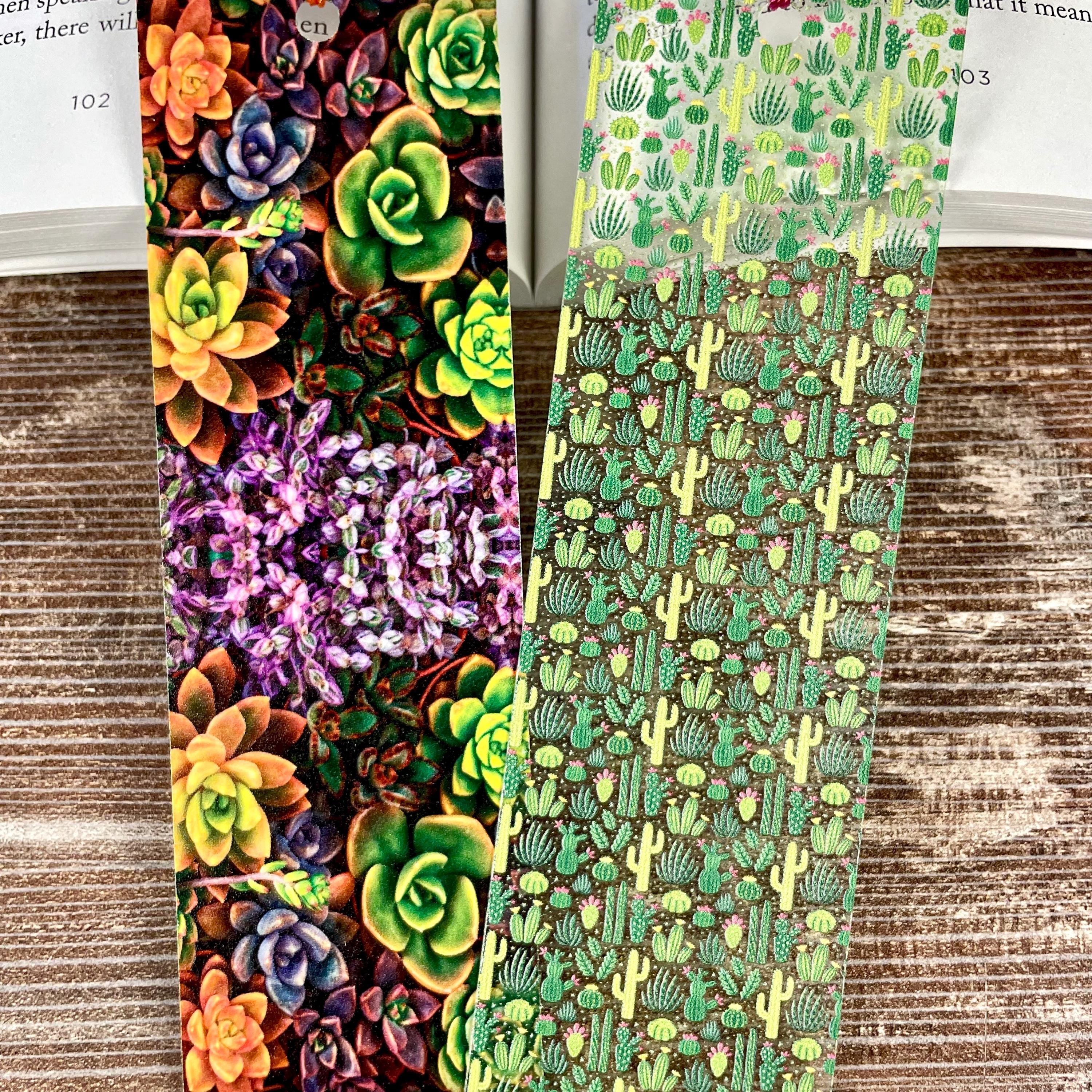 Cactus and Succulent Bookmark Gift Set Makes a Colorful Gardener Gift, Houseplant Lover Gift or Stocking Stuffer