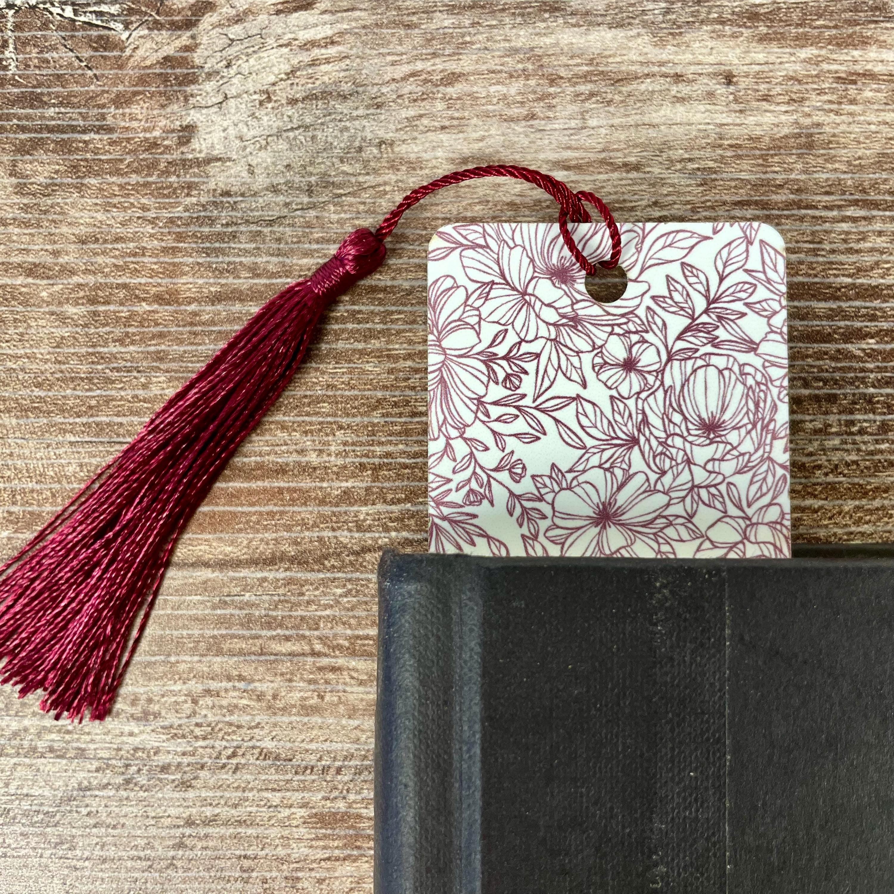Floral Bookmark for Readers, Book Lover Gifts, Teacher Gifts & Stocking Stuffers