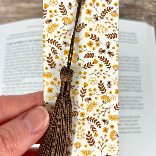 Bee Wildflower Bookmark for Readers, Book Lover Gifts, Teacher Gifts & Stocking Stuffers