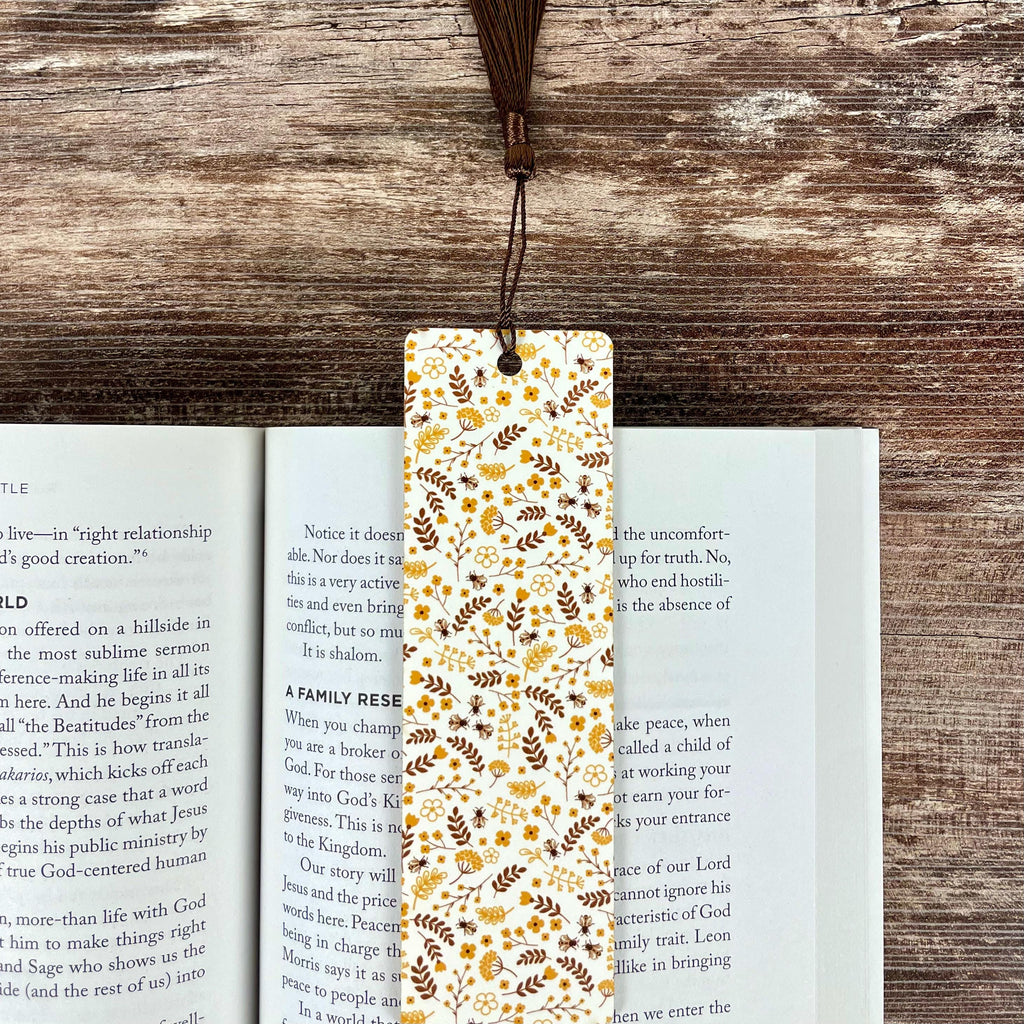 Bee Wildflower Bookmark for Readers, Book Lover Gifts, Teacher Gifts & Stocking Stuffers