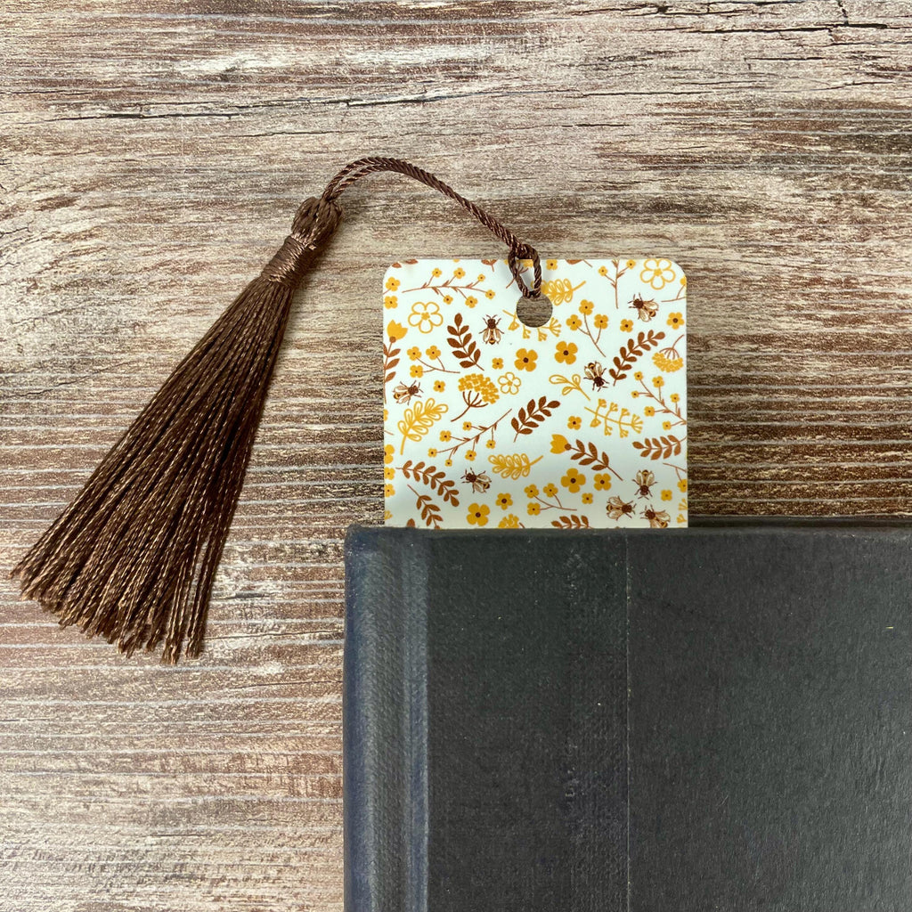 Bee Wildflower Bookmark for Readers, Book Lover Gifts, Teacher Gifts & Stocking Stuffers