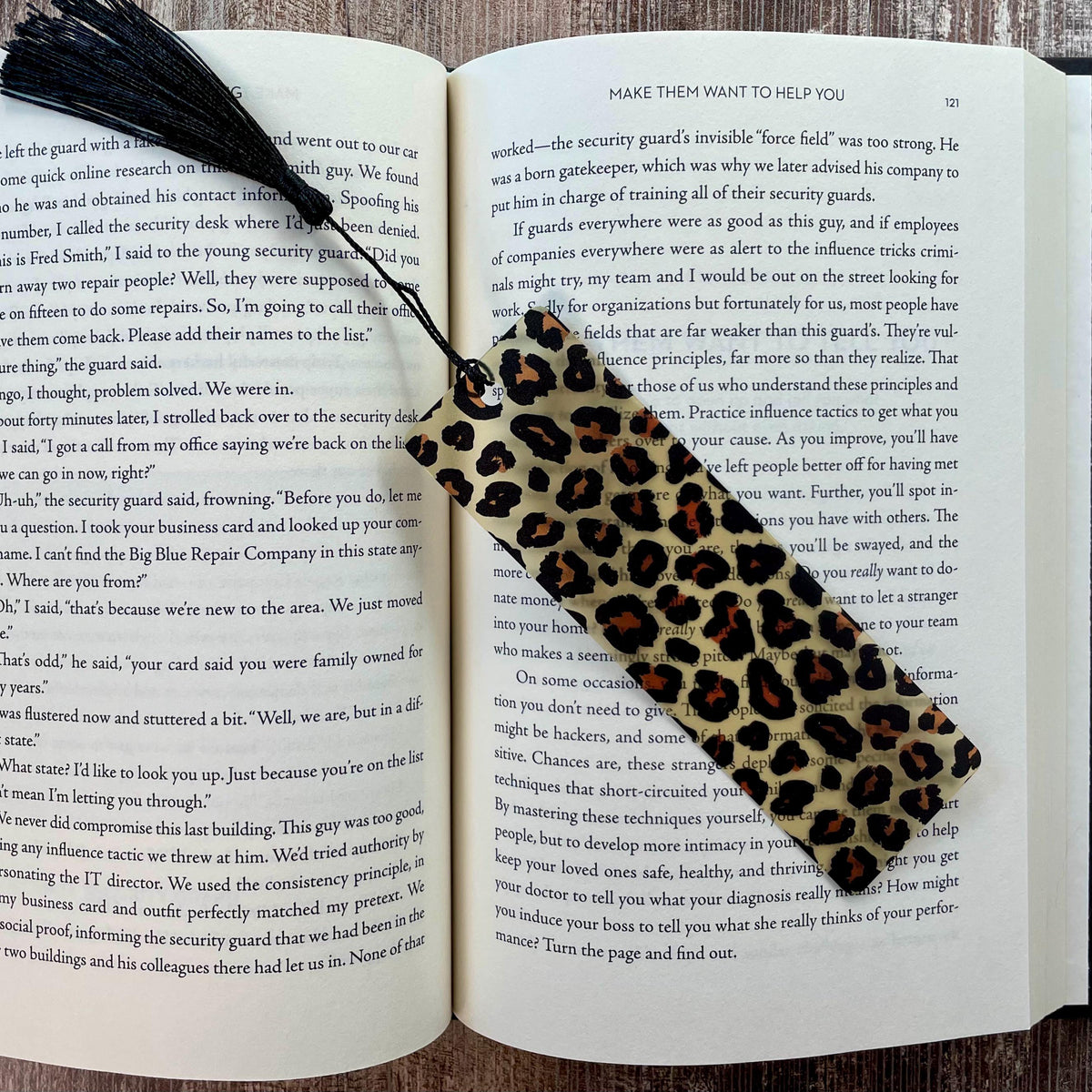Leopard Print Bookmark Gift Set Makes a Fun Teacher Gift, Animal Print Lover Gift or Stocking Stuffer