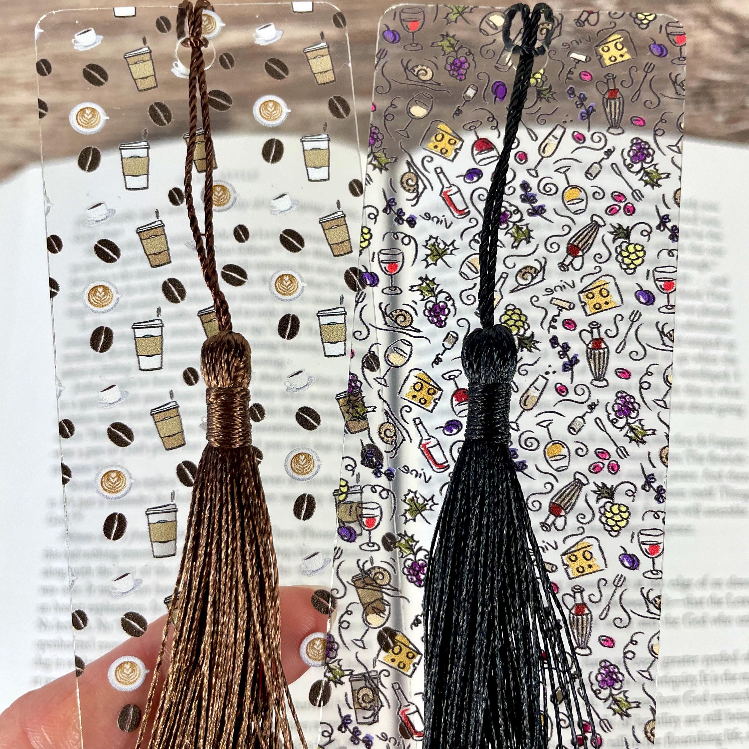 Coffee and Wine Bookmark Gift Set for Book Lovers Makes a Fun Best Friend Gift, Book Club Gift or Stocking Stuffer