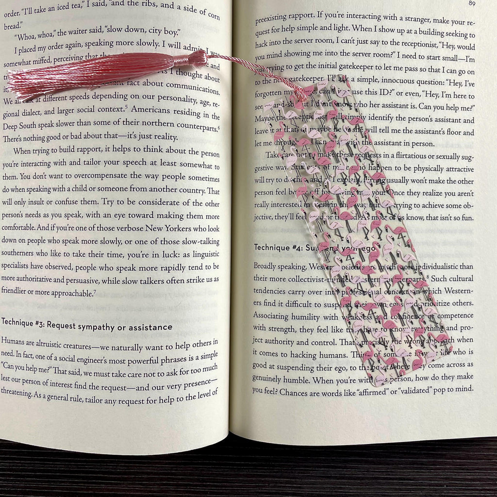 Flamingo and Sea Turtle Bookmark Gift Set Makes a Colorful Beach Lover Gift, Summer Birthday Gift or Stocking Stuffer