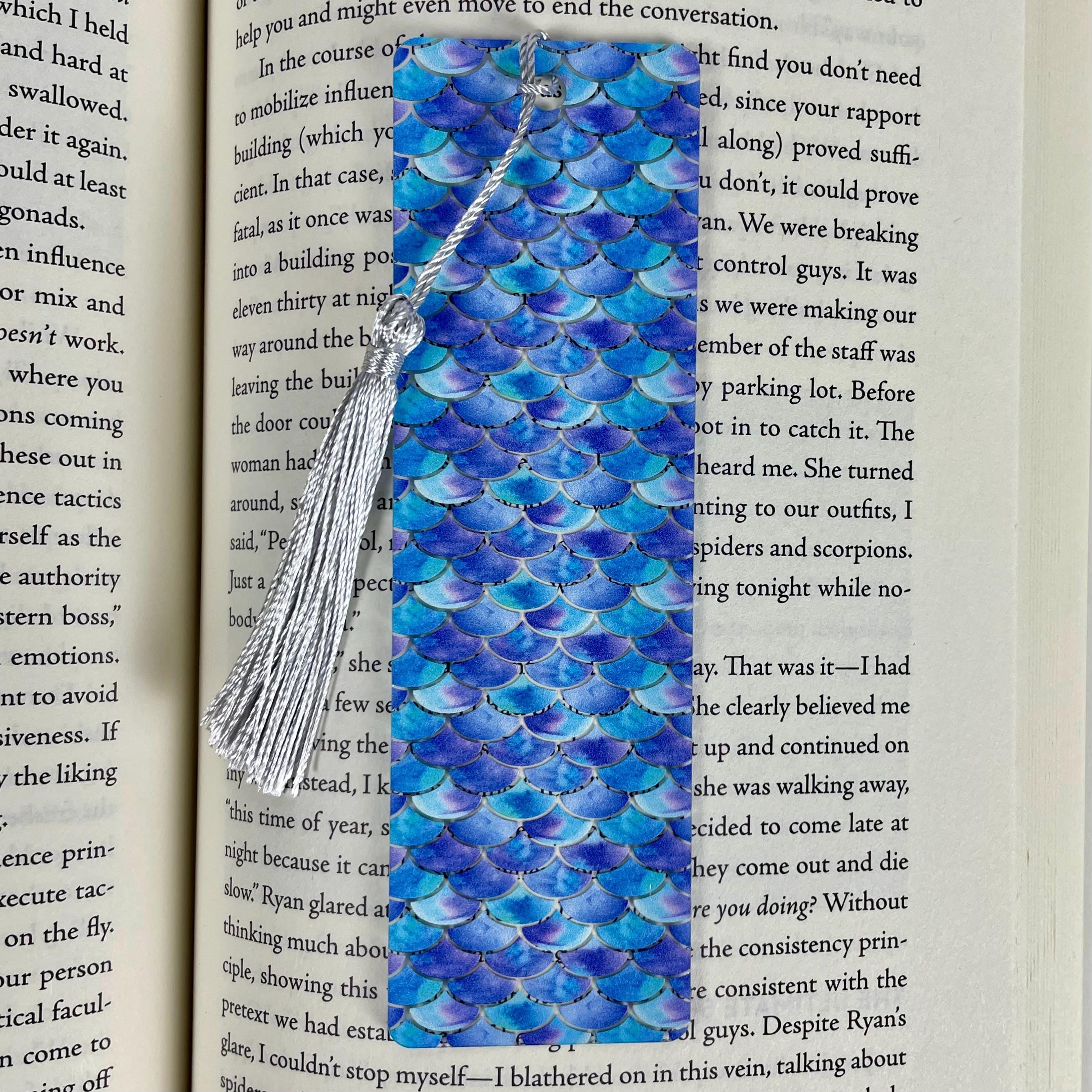 Fantasy Bookmark Gift Set with Dragon Scales and Fairycore Mushrooms Makes a Magical Birthday Gift for Fantasy Readers