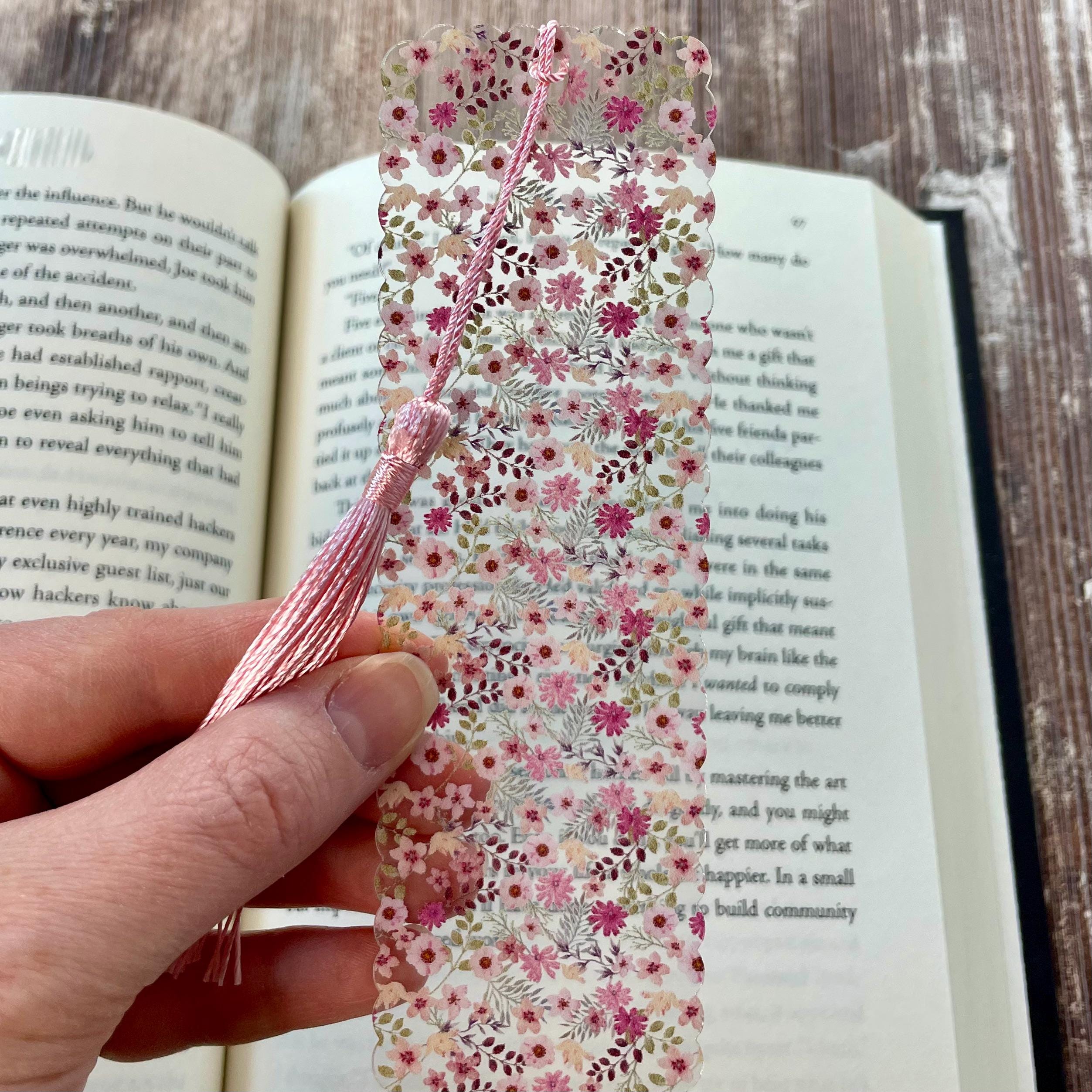 Floral Bookmark Gift Set for Flower Lovers Makes a Thoughtful Gift for Her, Teacher Gift or Birthday Present