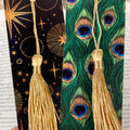 Celestial and Peacock Bookmark Gift Set Makes a Boho Gift for Her, Peacock Lover Gift or Stocking Stuffer