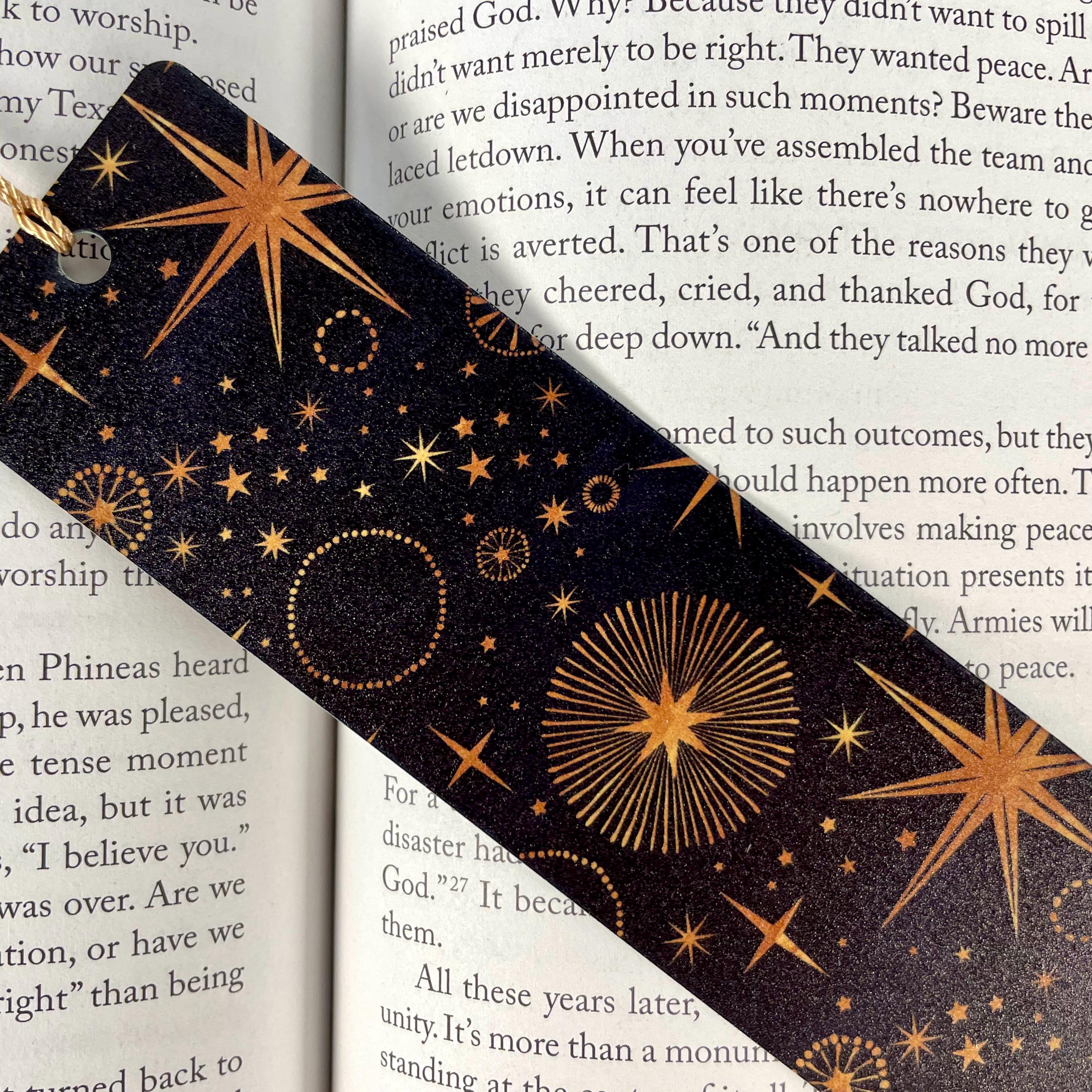 Celestial and Peacock Bookmark Gift Set Makes a Boho Gift for Her, Peacock Lover Gift or Stocking Stuffer