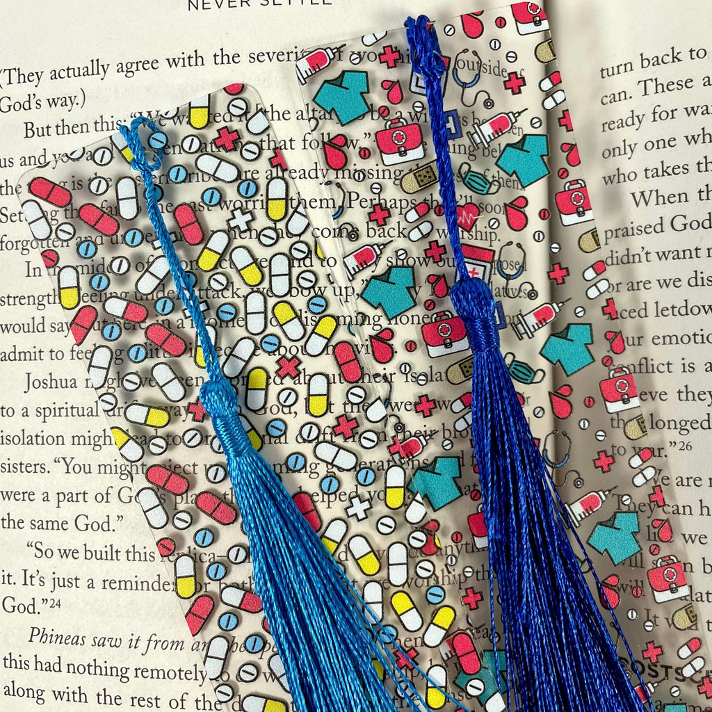 Nurse Bookmark Gift Set with Two Medical Bookmarks, Nursing Student Graduation Gift and Healthcare Worker Appreciation Gift