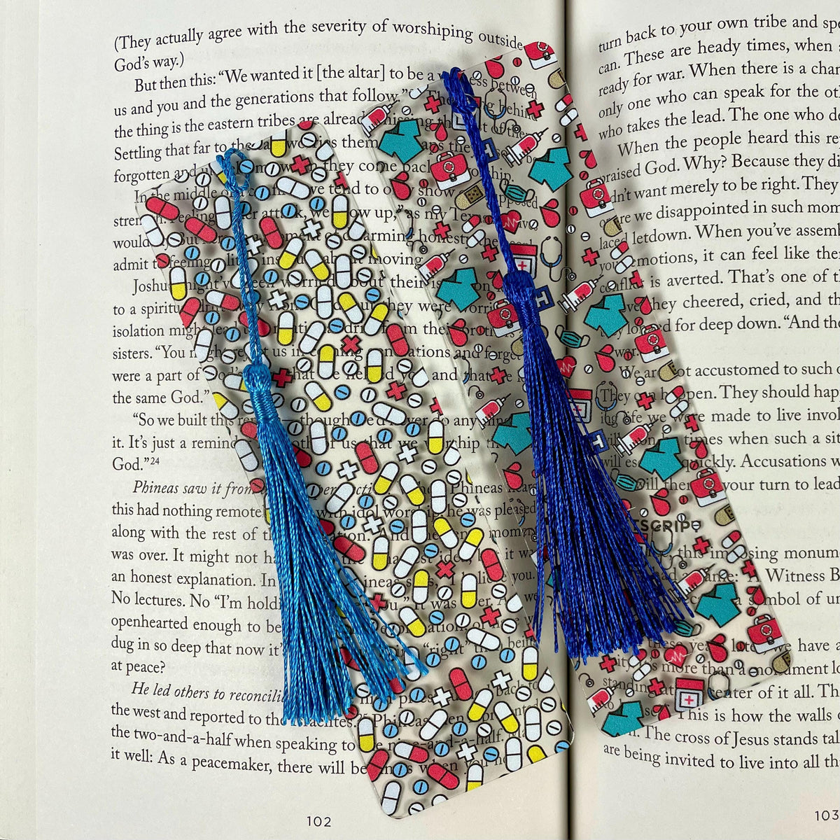 Nurse Bookmark Gift Set with Two Medical Bookmarks, Nursing Student Graduation Gift and Healthcare Worker Appreciation Gift
