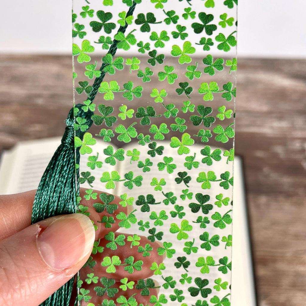 St. Patrick’s Day Bookmark Gift Set with Shamrocks and Rainbows Makes a Fun March Birthday Gift for Book Lovers
