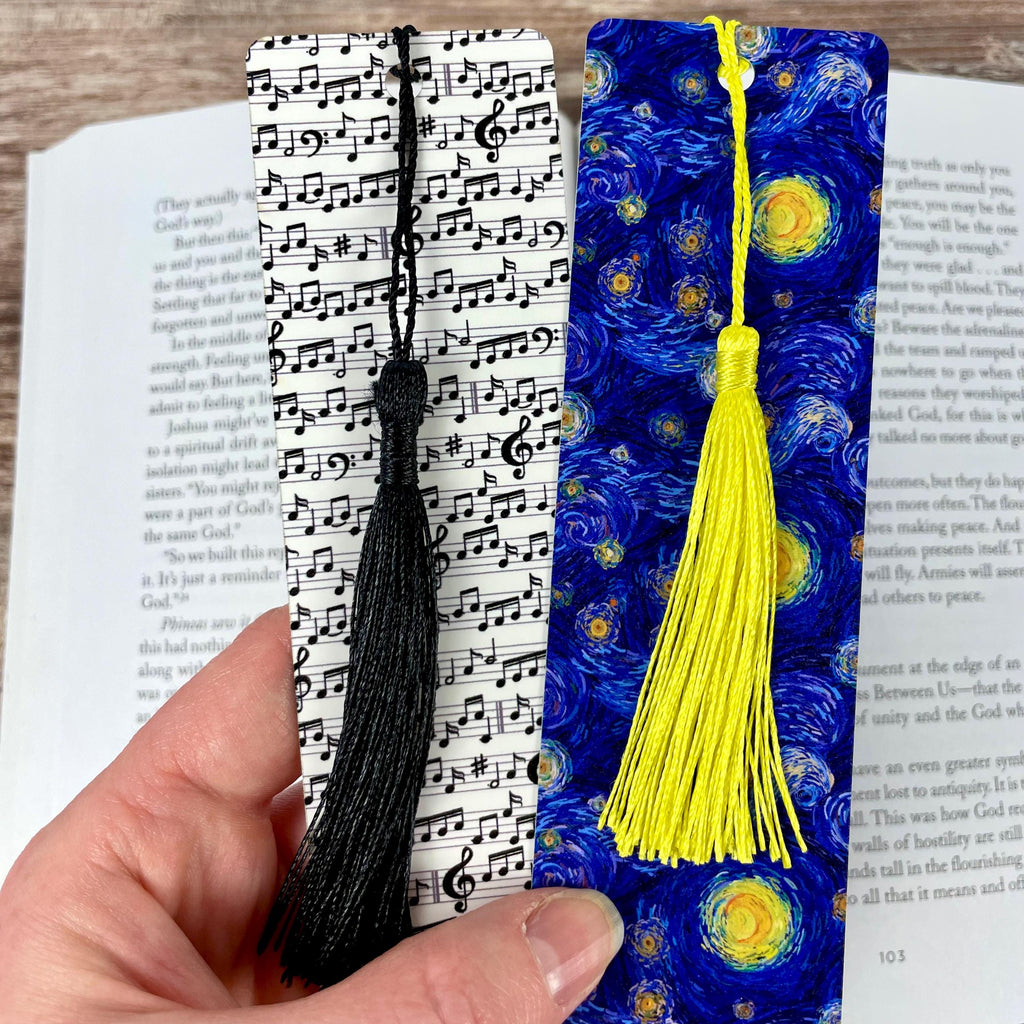 Fine Arts Bookmark Gift Set with Music Notes and Starry Night Art Makes a Thoughtful Art or Music Teacher Gift