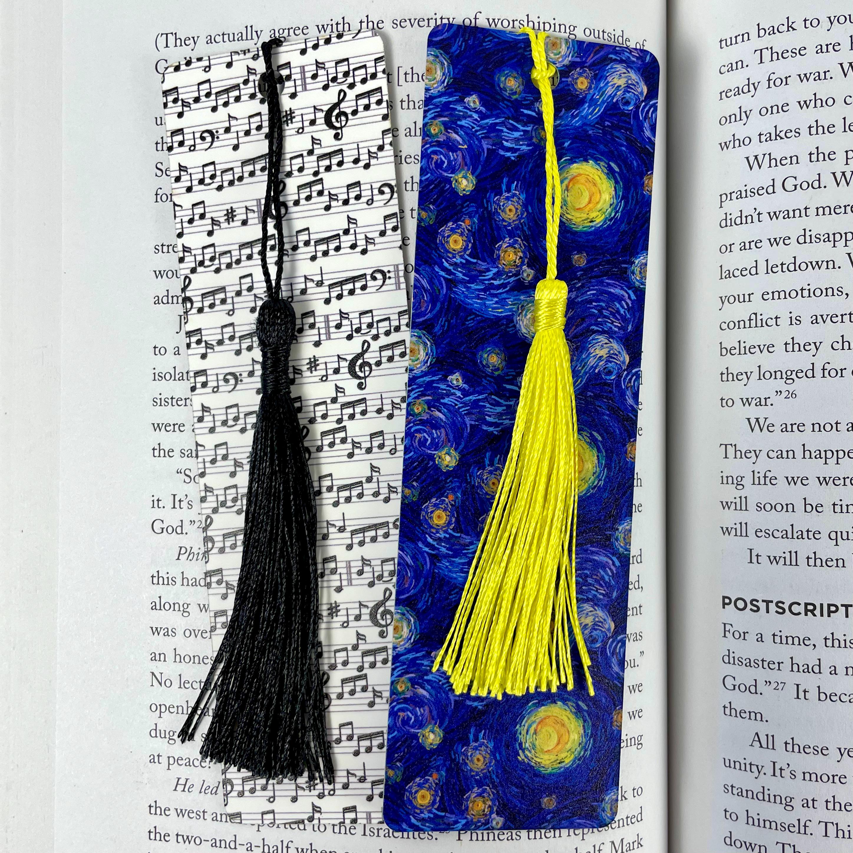 Fine Arts Bookmark Gift Set with Music Notes and Starry Night Art Makes a Thoughtful Art or Music Teacher Gift