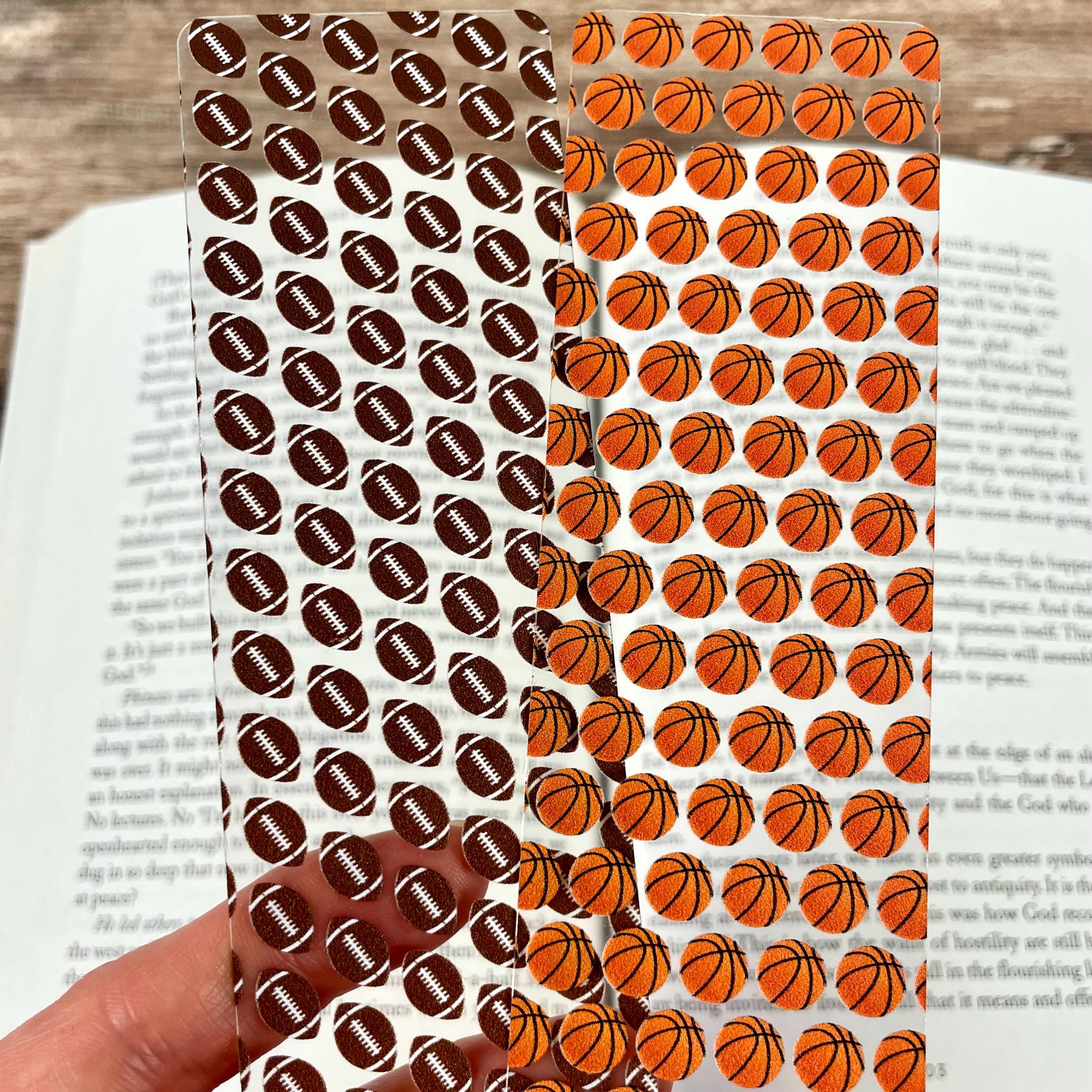 Football and Basketball Bookmark Gift Set Makes a Fun Sports Mom Gift, Multi-Sport Athlete Gift or Stocking Stuffer