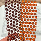 Football and Basketball Bookmark Gift Set Makes a Fun Sports Mom Gift, Multi-Sport Athlete Gift or Stocking Stuffer