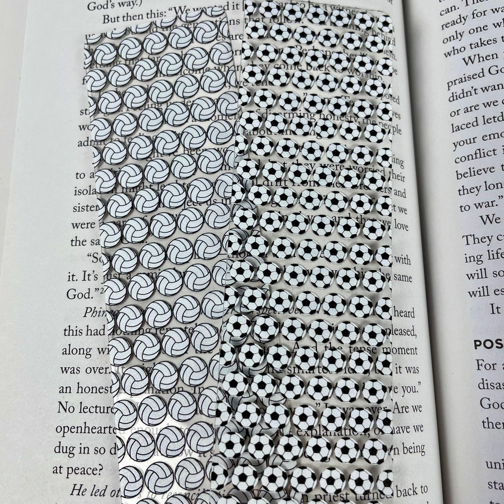 Soccer and Volleyball Bookmark Gift Set Makes a Fun Teen Athlete Gift, Sports Mom Gift or Stocking Stuffer