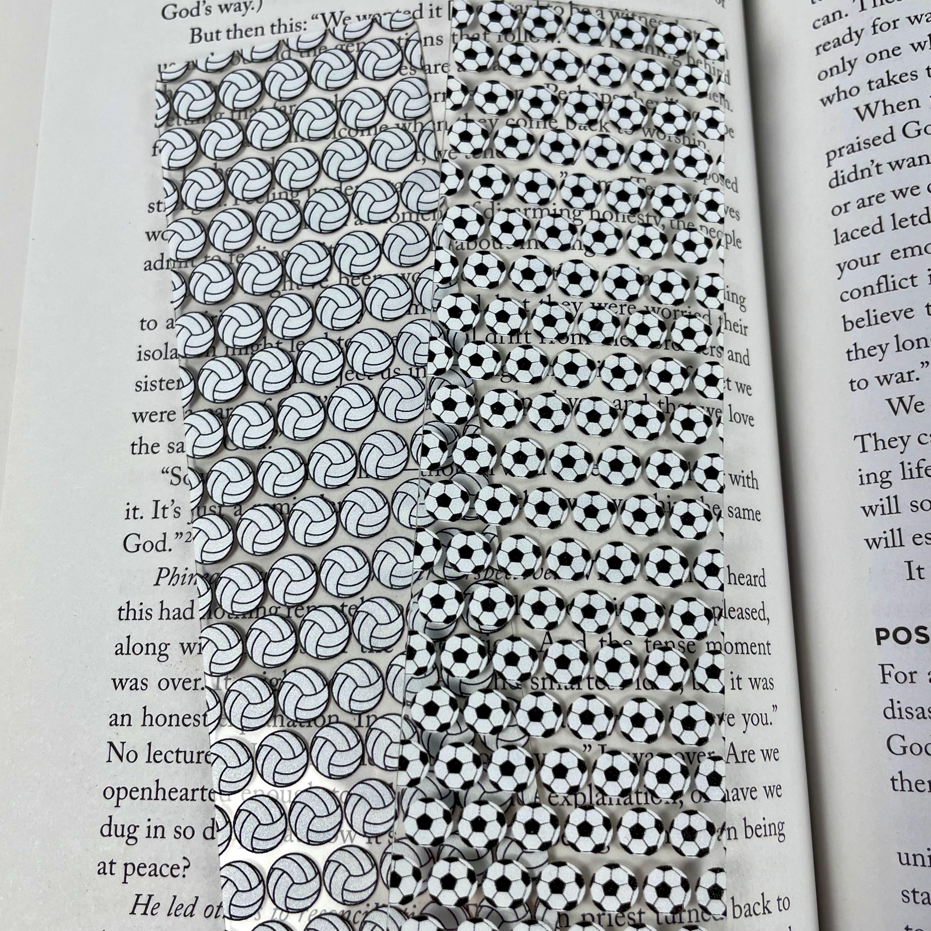 Soccer and Volleyball Bookmark Gift Set Makes a Fun Teen Athlete Gift, Sports Mom Gift or Stocking Stuffer