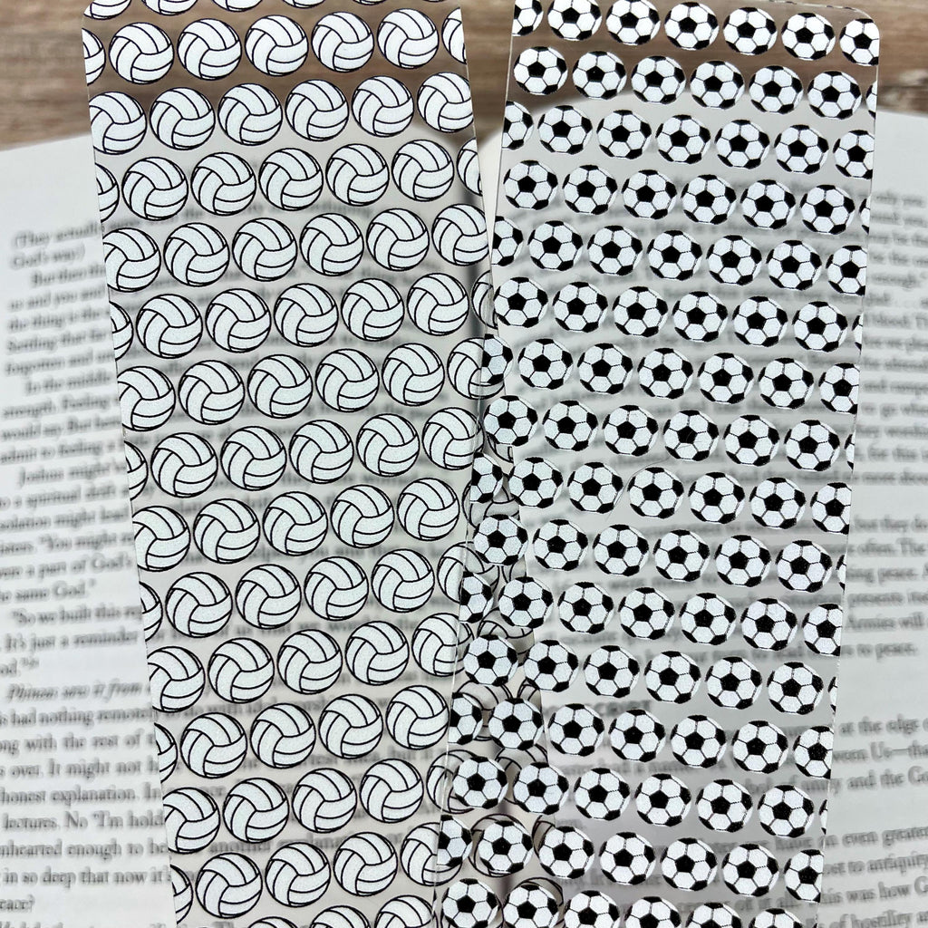 Soccer and Volleyball Bookmark Gift Set Makes a Fun Teen Athlete Gift, Sports Mom Gift or Stocking Stuffer