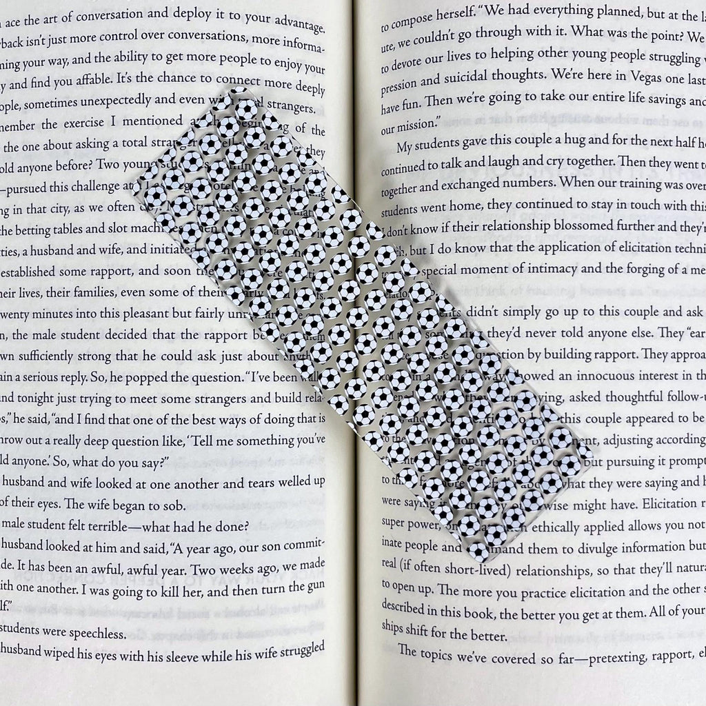 Four-Sport Bookmark Gift Set with Football, Soccer, Basketball and Volleyball Makes a Fun Sports Mom or Teen Athlete Gift