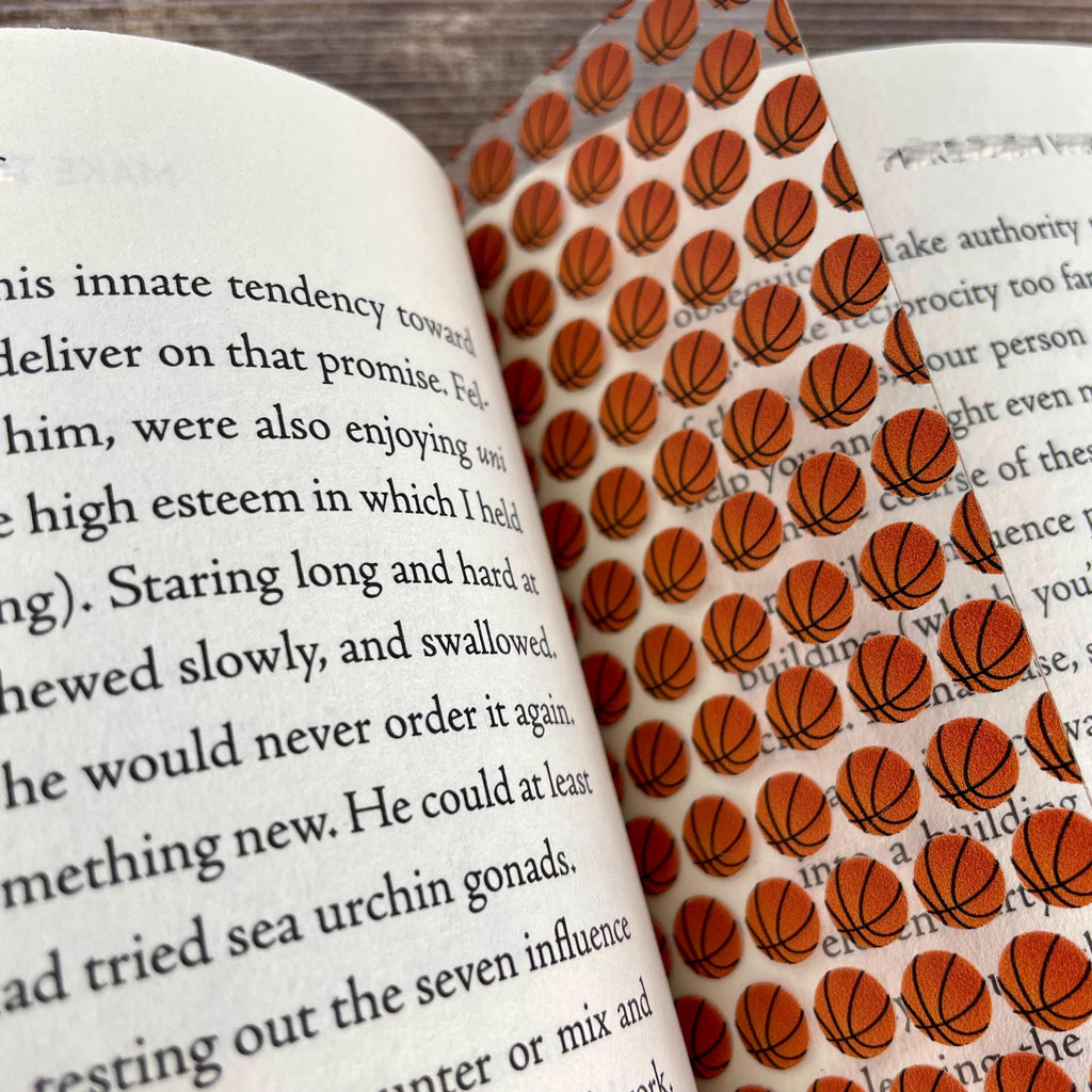 Four-Sport Bookmark Gift Set with Football, Soccer, Basketball and Volleyball Makes a Fun Sports Mom or Teen Athlete Gift