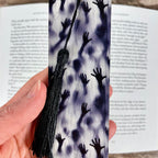 Horror Bookmark Gift Set for Scary Book Lovers with Bloody Handprints Makes a Creepy Halloween Gift or Horror Fan Stocking Stuffer