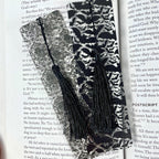 Gothic Bookmark Gift Set for Dark Academia Readers with Victorian Damask and Bats Makes a Spooky Book Lover Gift or Stocking Stuffer