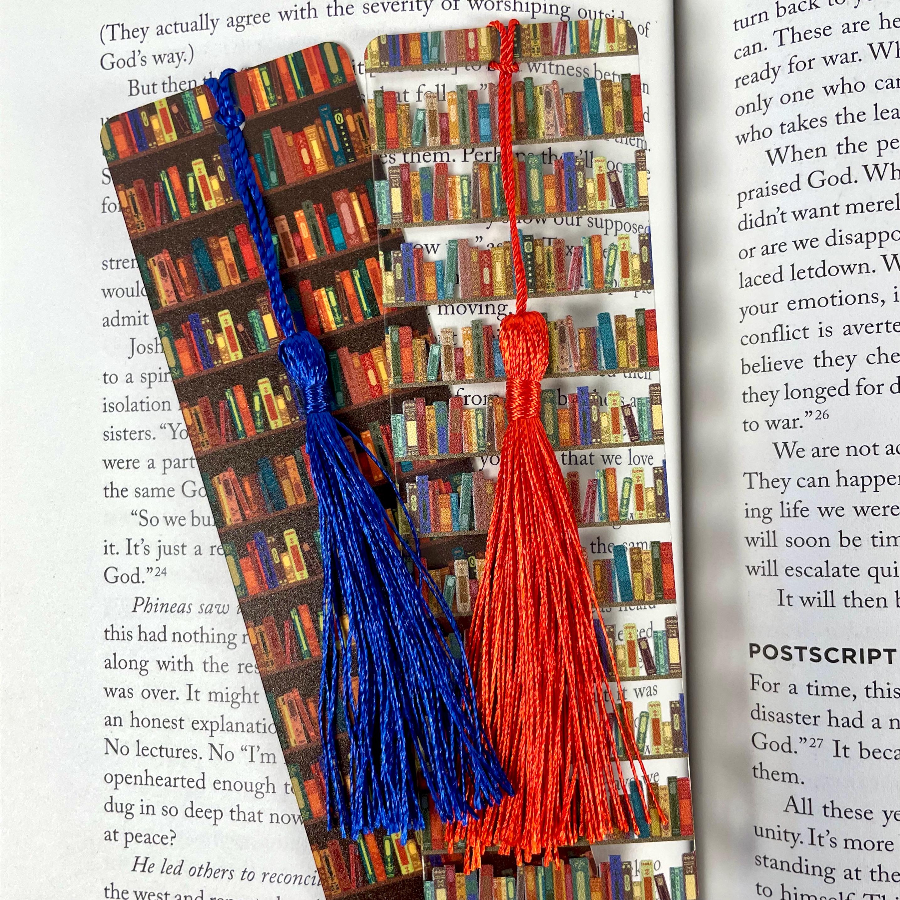Bookshelf Bookmark Gift Set for Book Lovers Makes a Thoughtful Librarian Gift, Reading Teacher Gift or Stocking Stuffer