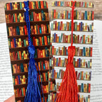 Bookshelf Bookmark Gift Set for Book Lovers Makes a Thoughtful Librarian Gift, Reading Teacher Gift or Stocking Stuffer