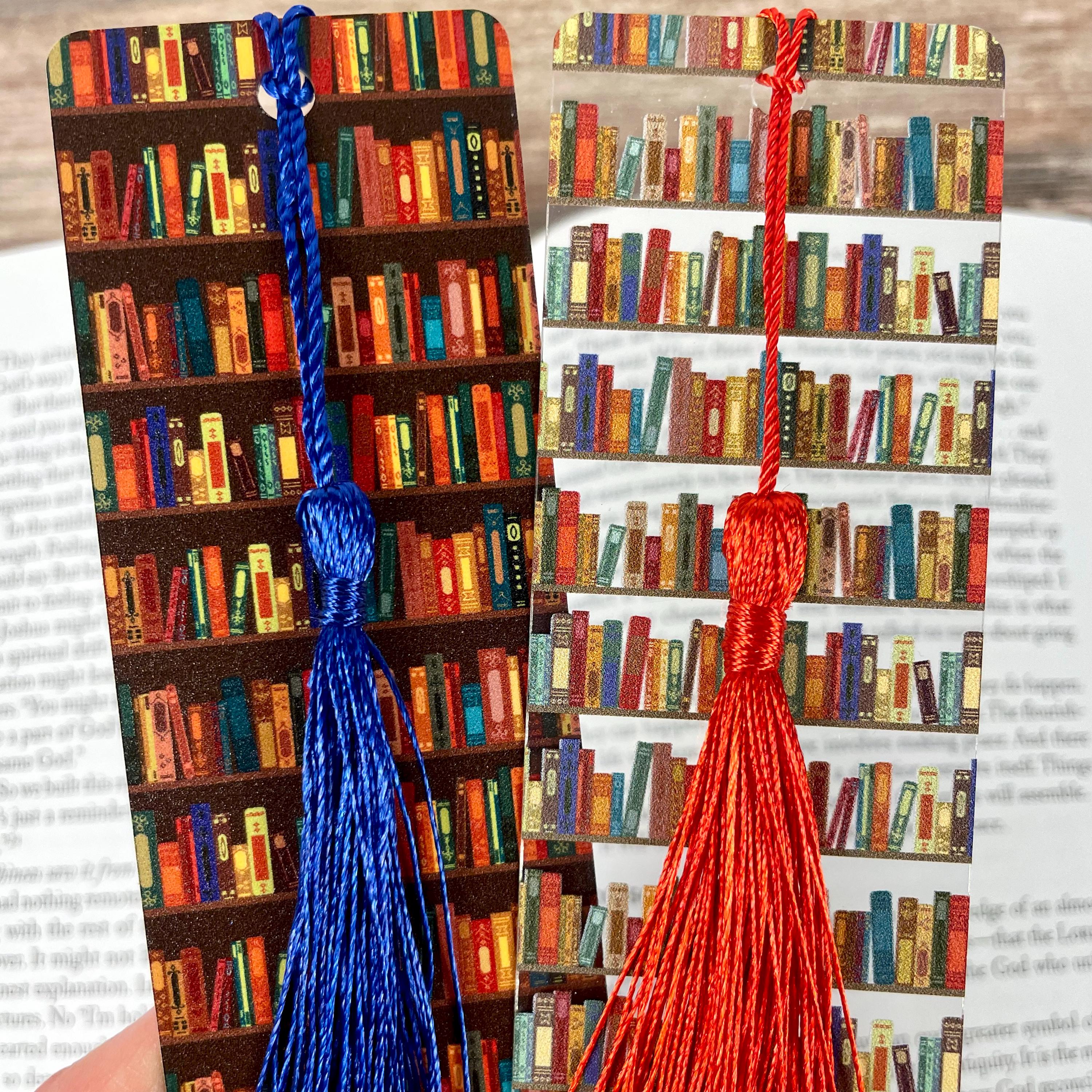 Bookshelf Bookmark Gift Set for Book Lovers Makes a Thoughtful Librarian Gift, Reading Teacher Gift or Stocking Stuffer