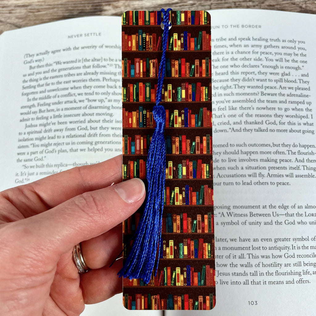 Bookshelf Bookmark Gift Set for Book Lovers Makes a Thoughtful Librarian Gift, Reading Teacher Gift or Stocking Stuffer
