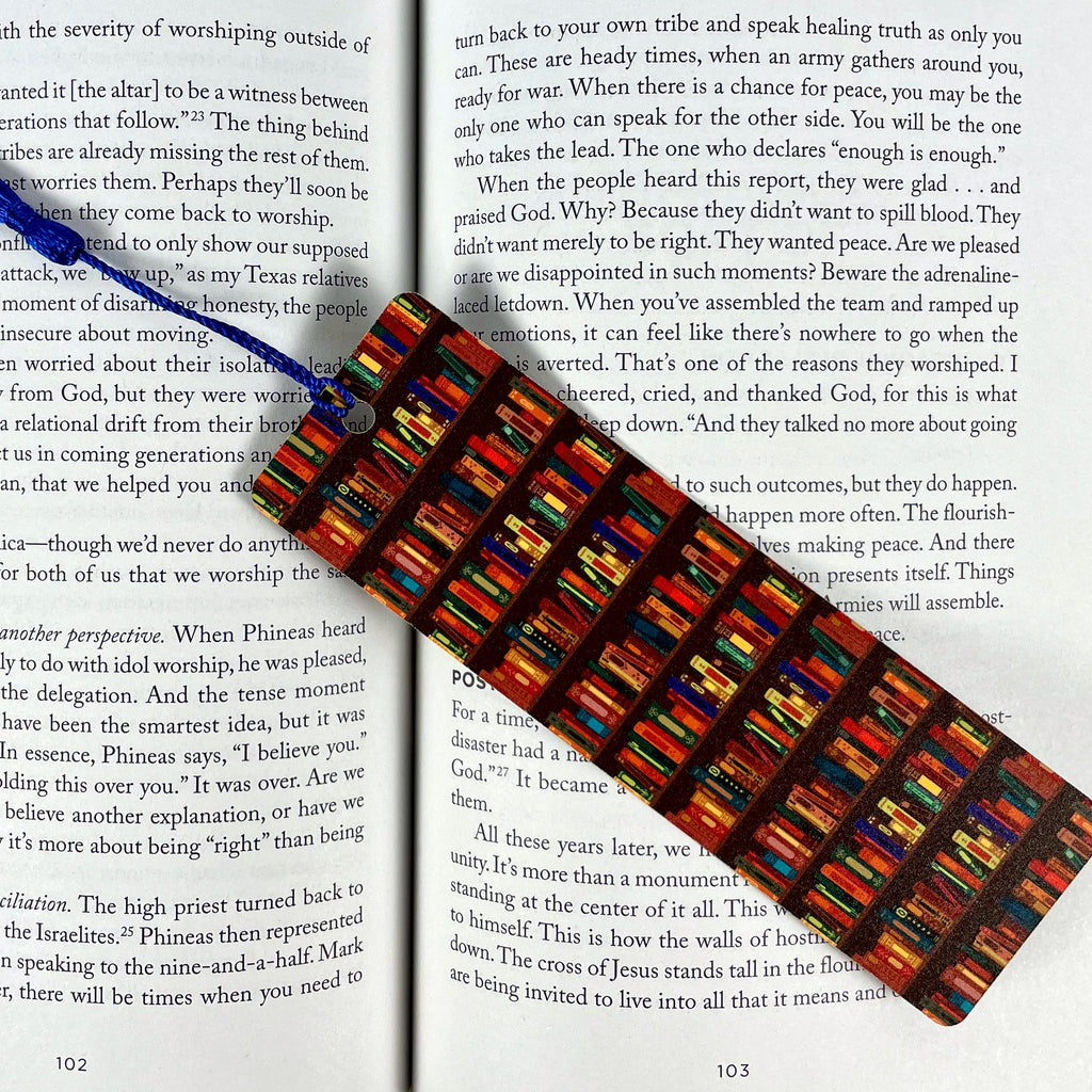 Bookshelf Bookmark Gift Set for Book Lovers Makes a Thoughtful Librarian Gift, Reading Teacher Gift or Stocking Stuffer