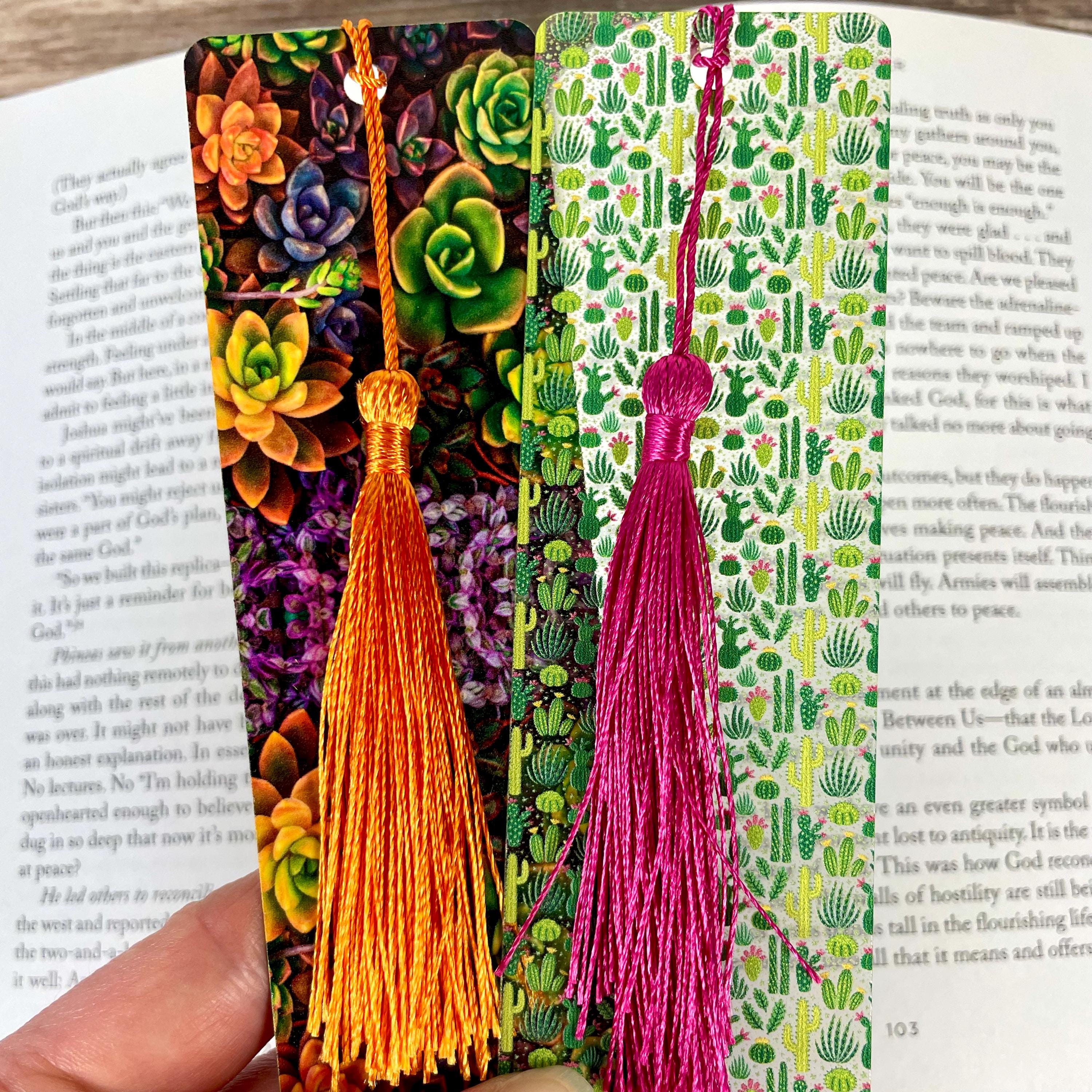 Cactus and Succulent Bookmark Gift Set Makes a Colorful Gardener Gift, Houseplant Lover Gift or Stocking Stuffer