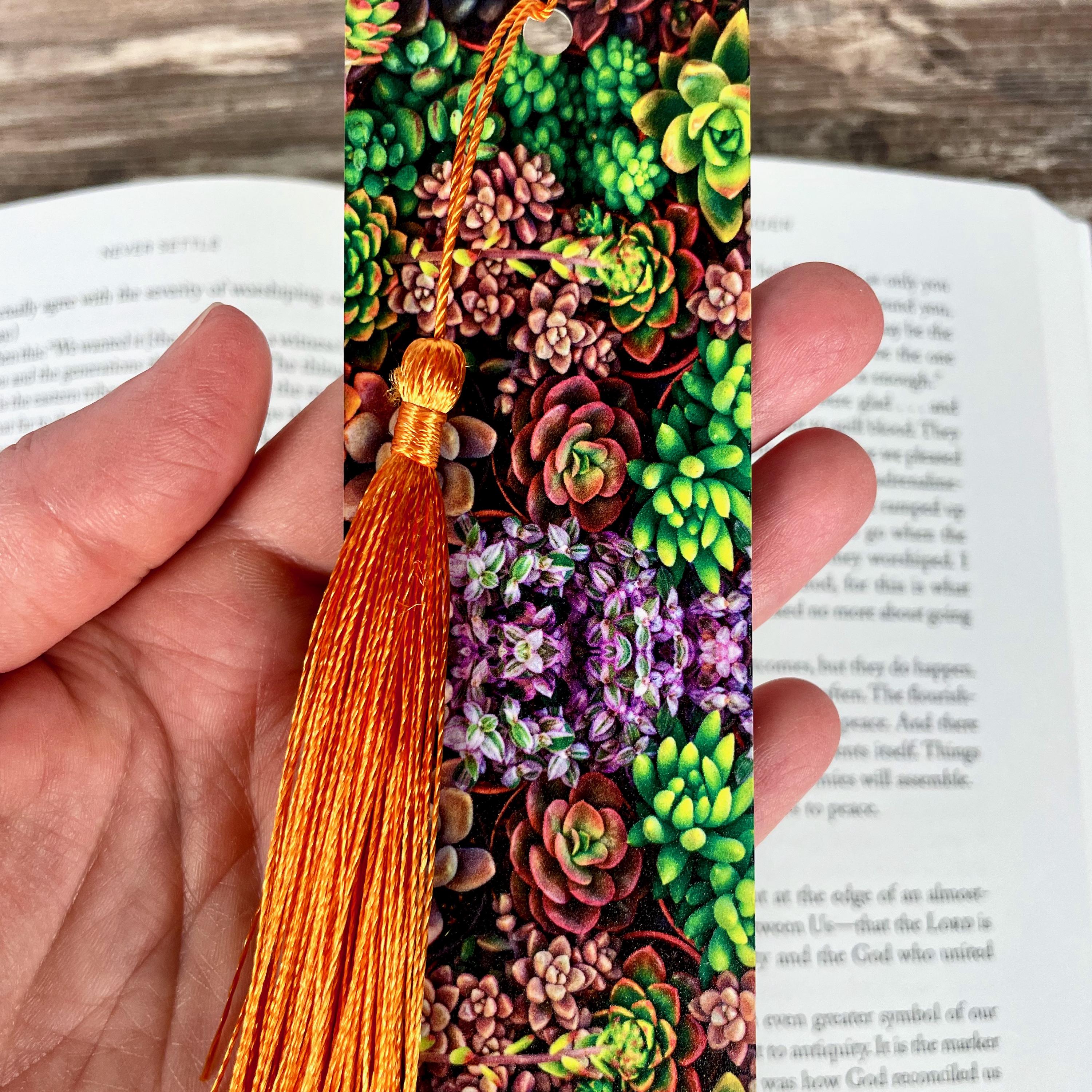 Cactus and Succulent Bookmark Gift Set Makes a Colorful Gardener Gift, Houseplant Lover Gift or Stocking Stuffer