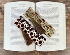 Western Bookmark Gift Set with Cow Print and Cowboy Boots Makes a Fun Cowgirl Gift, Rodeo Gift or Stocking Stuffer