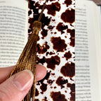 Western Bookmark Gift Set with Cow Print and Cowboy Boots Makes a Fun Cowgirl Gift, Rodeo Gift or Stocking Stuffer