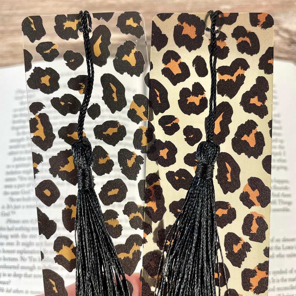 Leopard Print Bookmark Gift Set Makes a Fun Teacher Gift, Animal Print Lover Gift or Stocking Stuffer