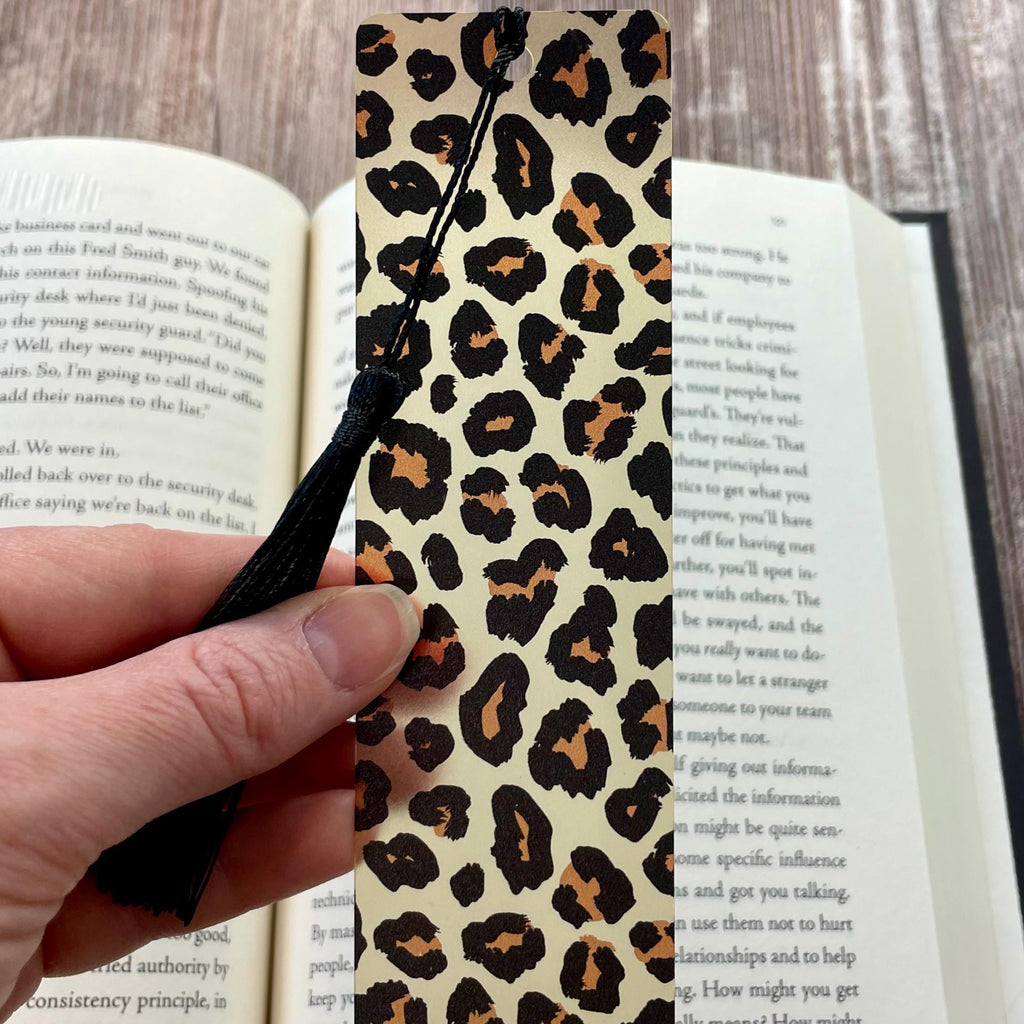 Leopard Print Bookmark Gift Set Makes a Fun Teacher Gift, Animal Print Lover Gift or Stocking Stuffer