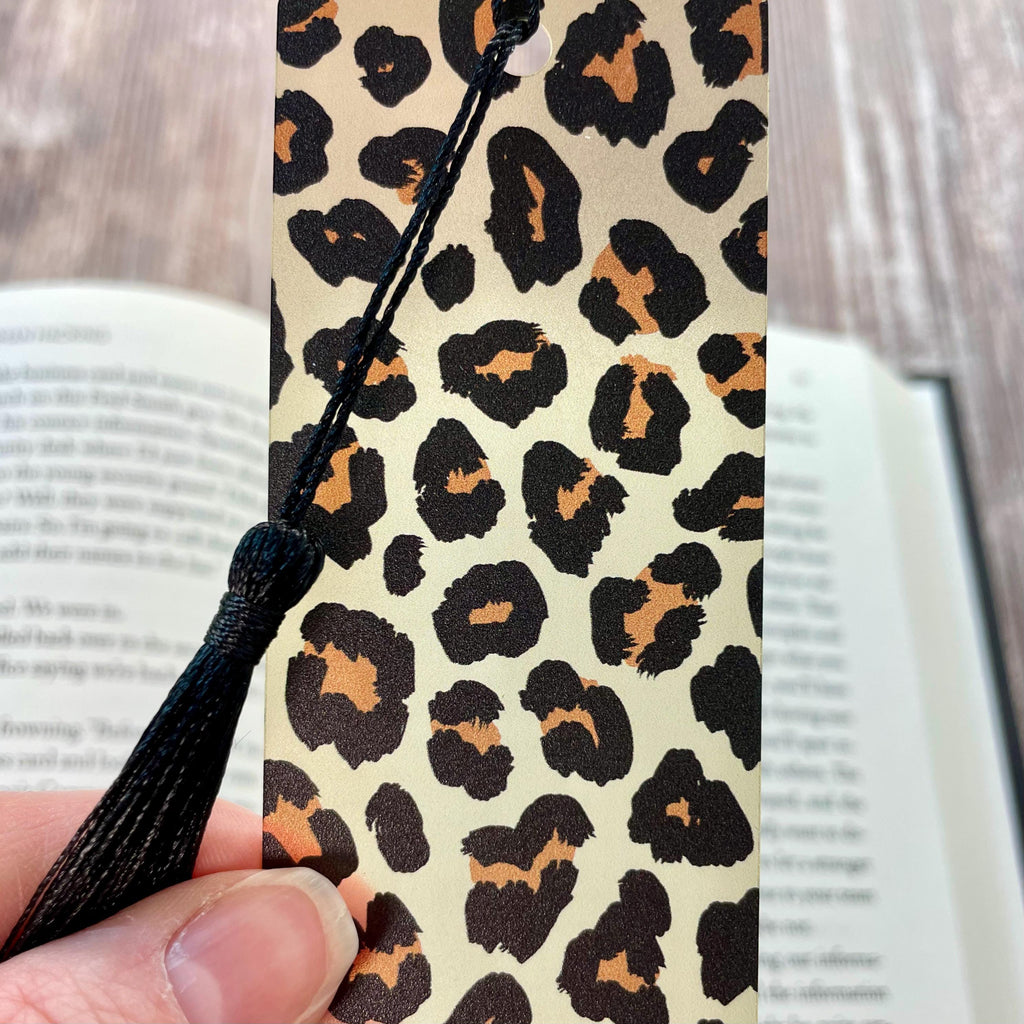 Leopard Print Bookmark Gift Set Makes a Fun Teacher Gift, Animal Print Lover Gift or Stocking Stuffer