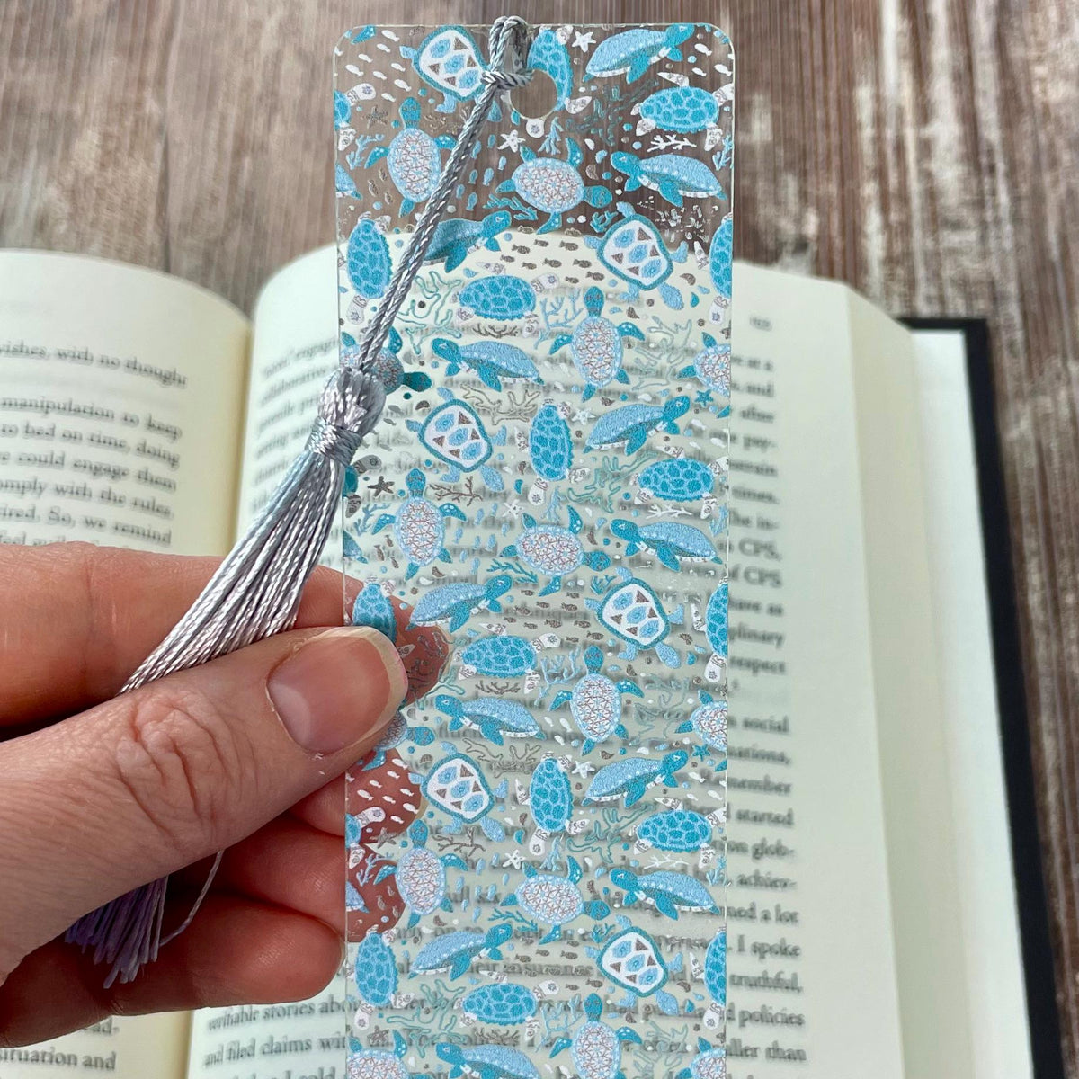 Shark and Sea Turtle Bookmark Gift Set for Ocean Lovers Makes a Fun Birthday Gift or Stocking Stuffer