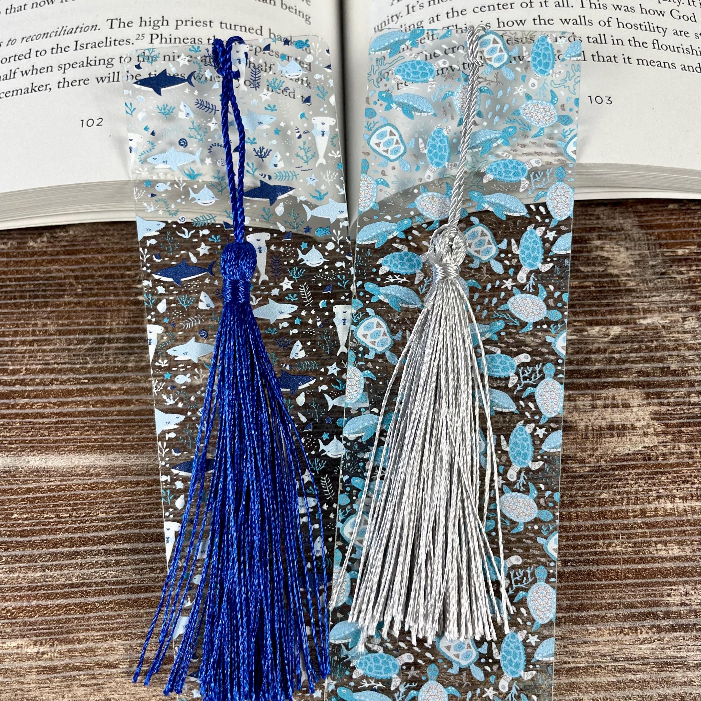 Shark and Sea Turtle Bookmark Gift Set for Ocean Lovers Makes a Fun Birthday Gift or Stocking Stuffer