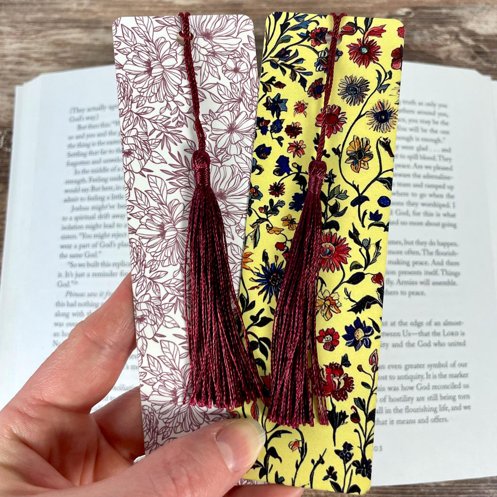 Floral Bookmark Gift Set for Flower Lovers Makes a Thoughtful Gardener Gift, Teacher Appreciation Gift or Stocking Stuffer